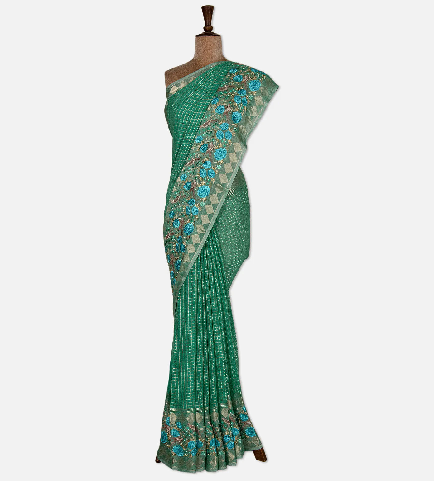 sea-green-georgette-saree-d09122393-b