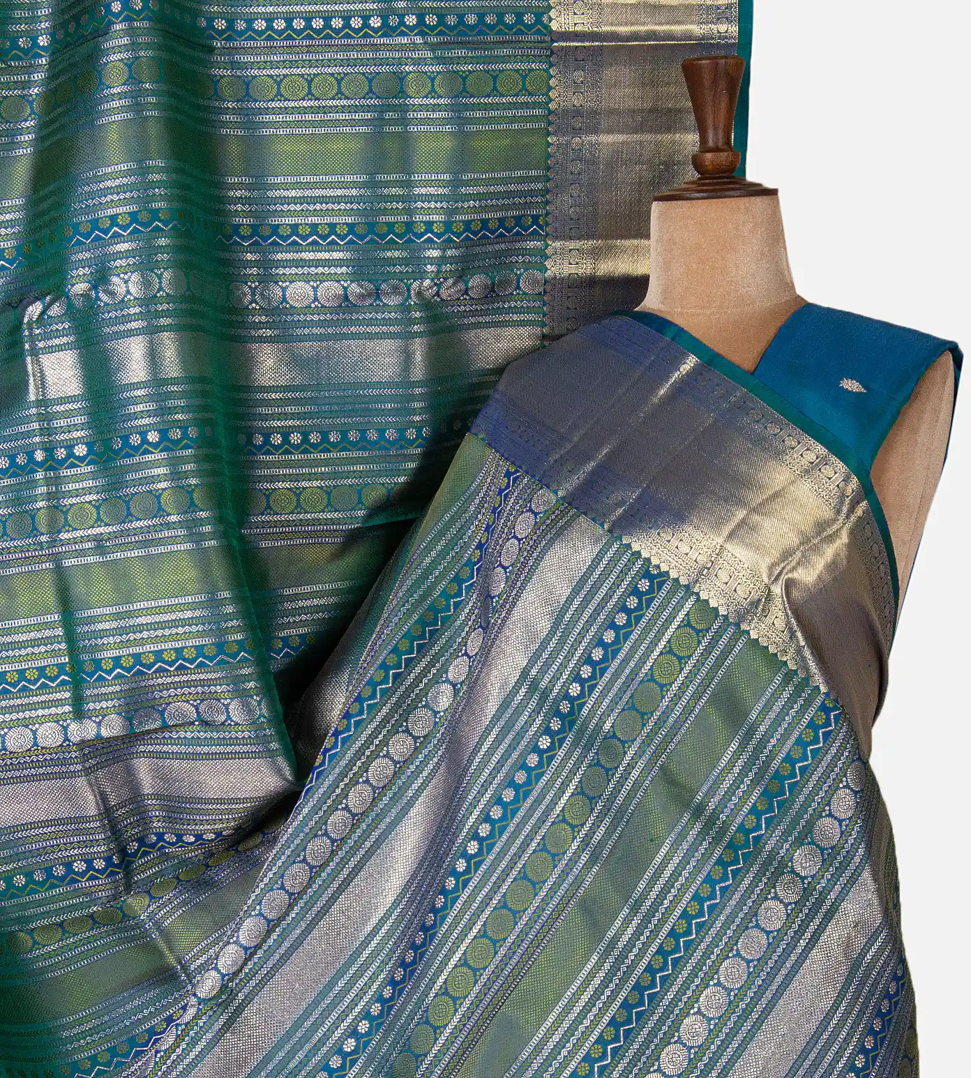 peacock-blue-kanchipuram-silk-saree-d08117334-a