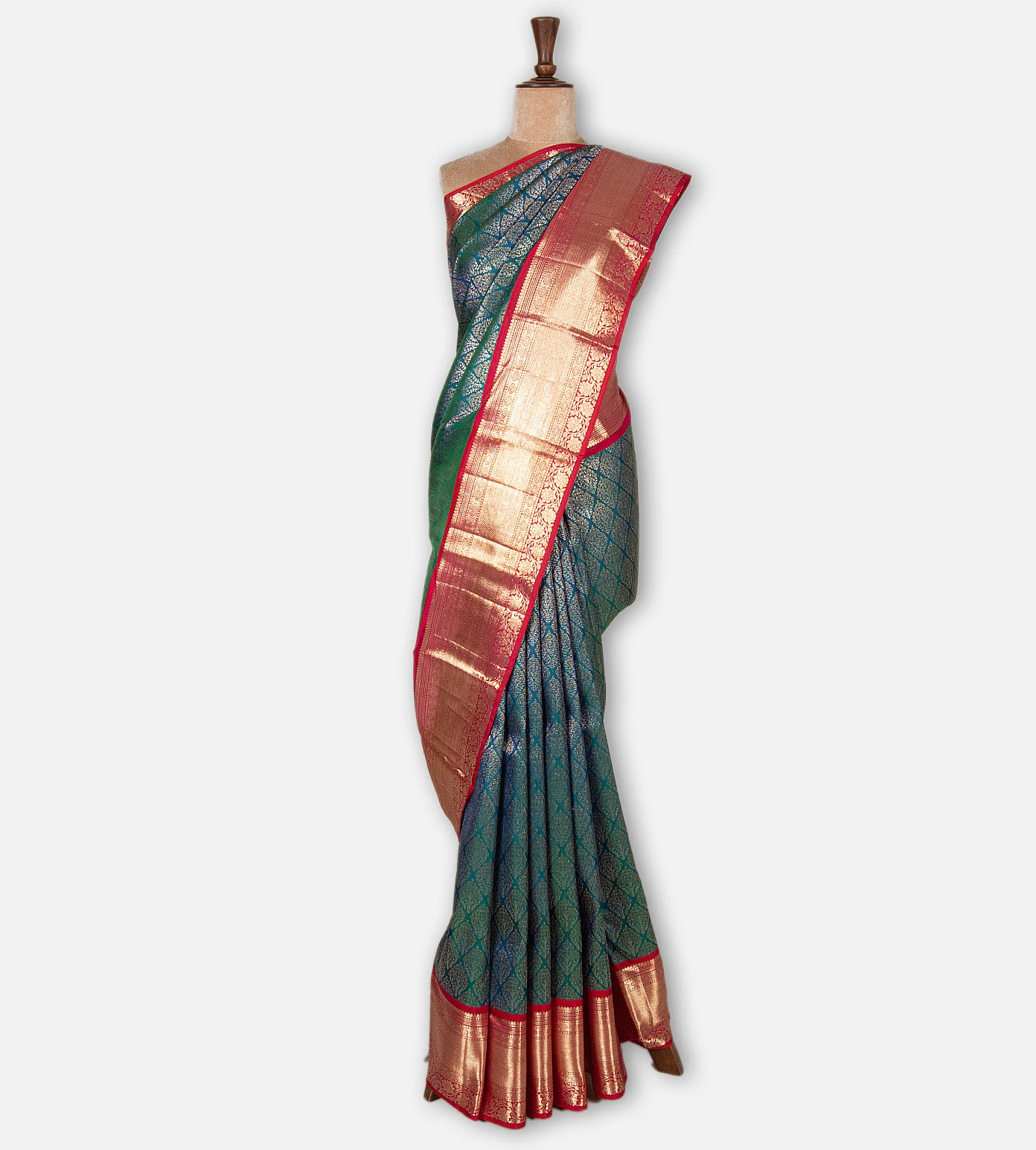 deep-teal-kanchipuram-silk-saree-d08119995-b