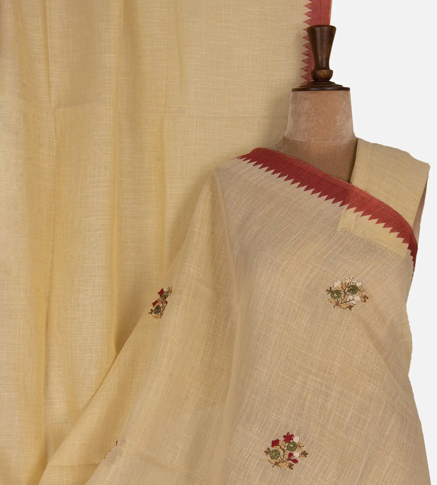 light-yellow-linen-saree-d10129946-a