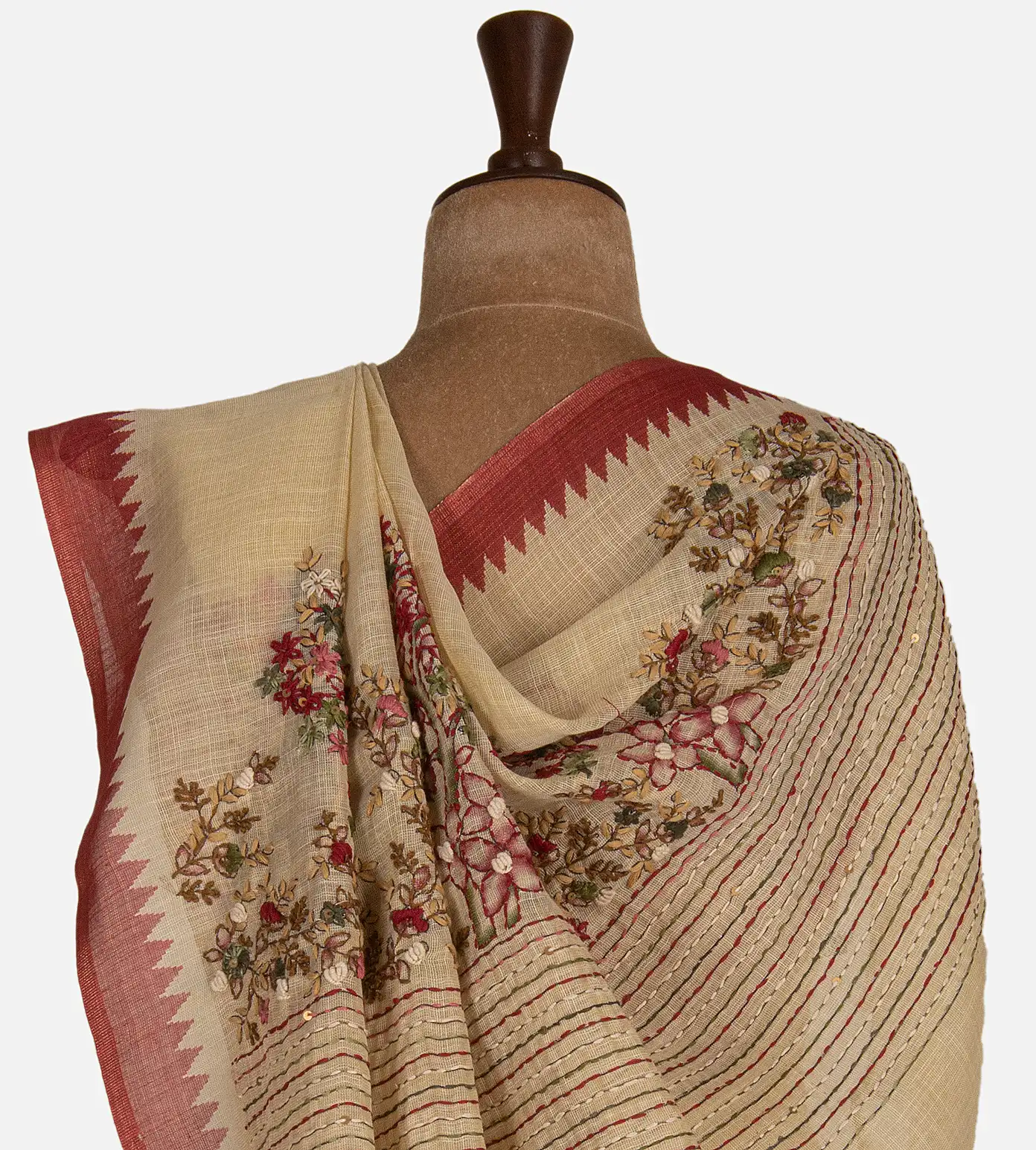 light-yellow-linen-saree-d10129946-c