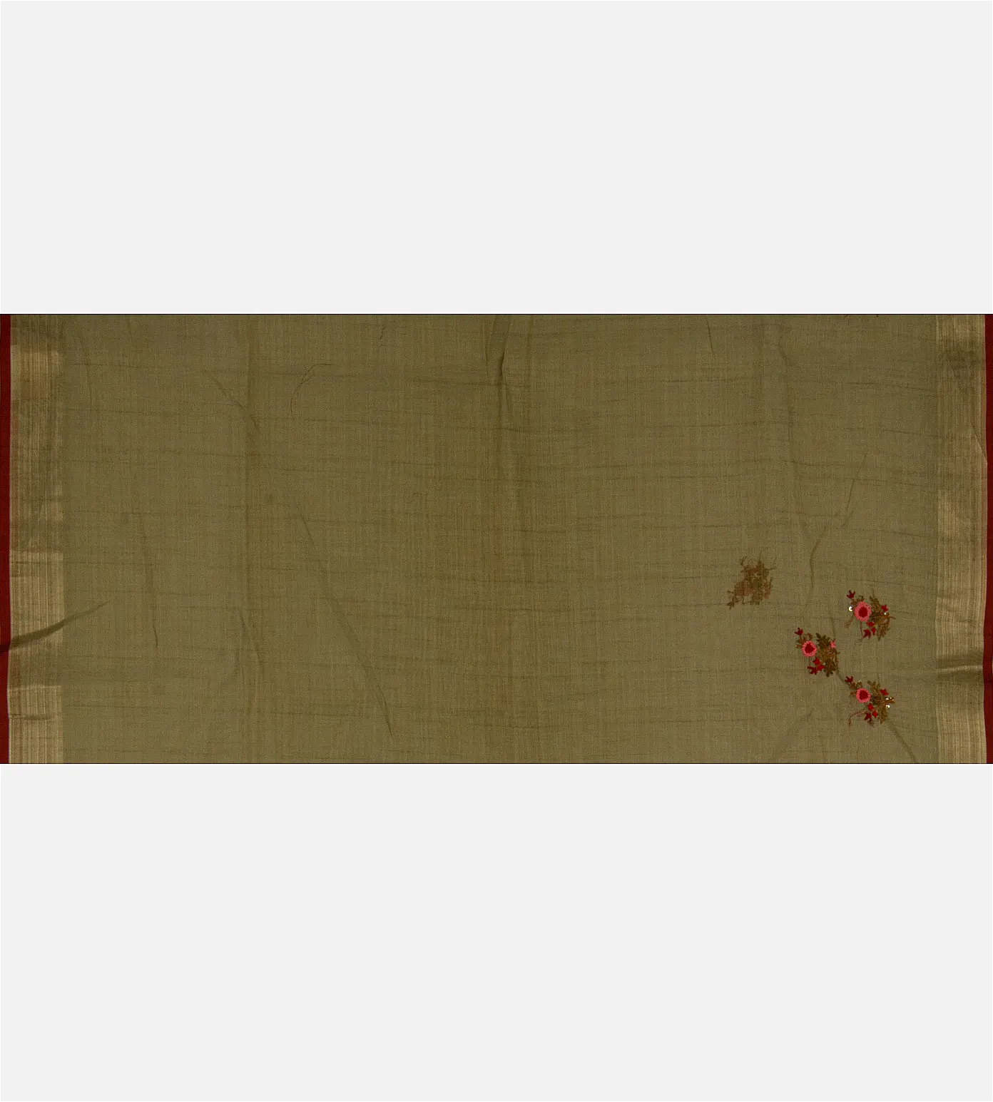 olive-green-linen-saree-d10132148-d