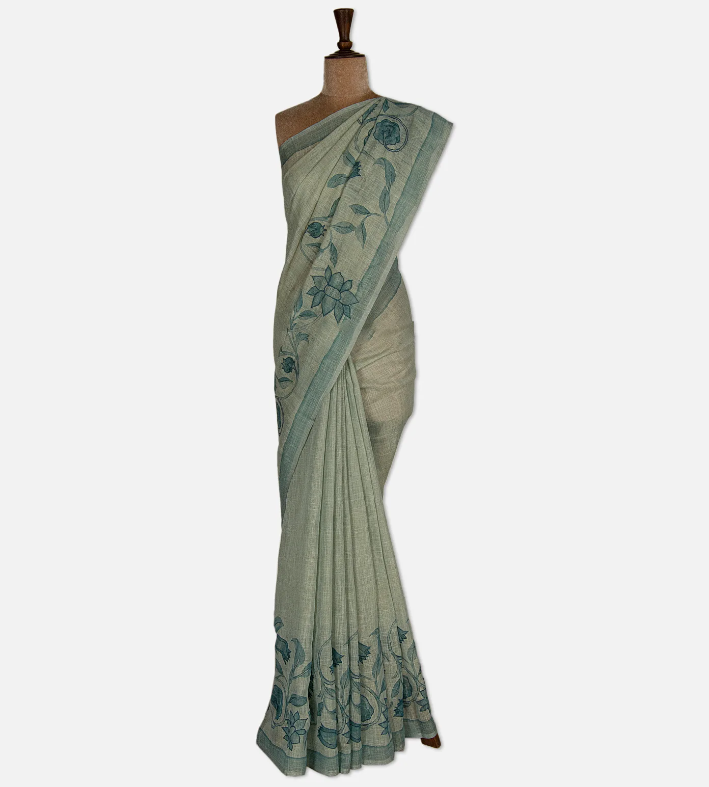 blue-linen-saree-d10133885-b