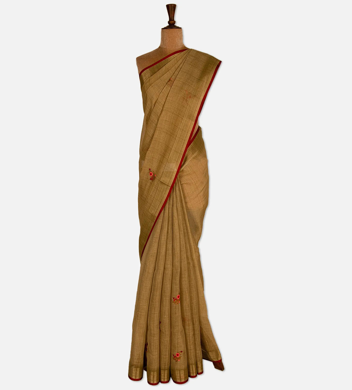 dark-beige-linen-saree-d10132147-b