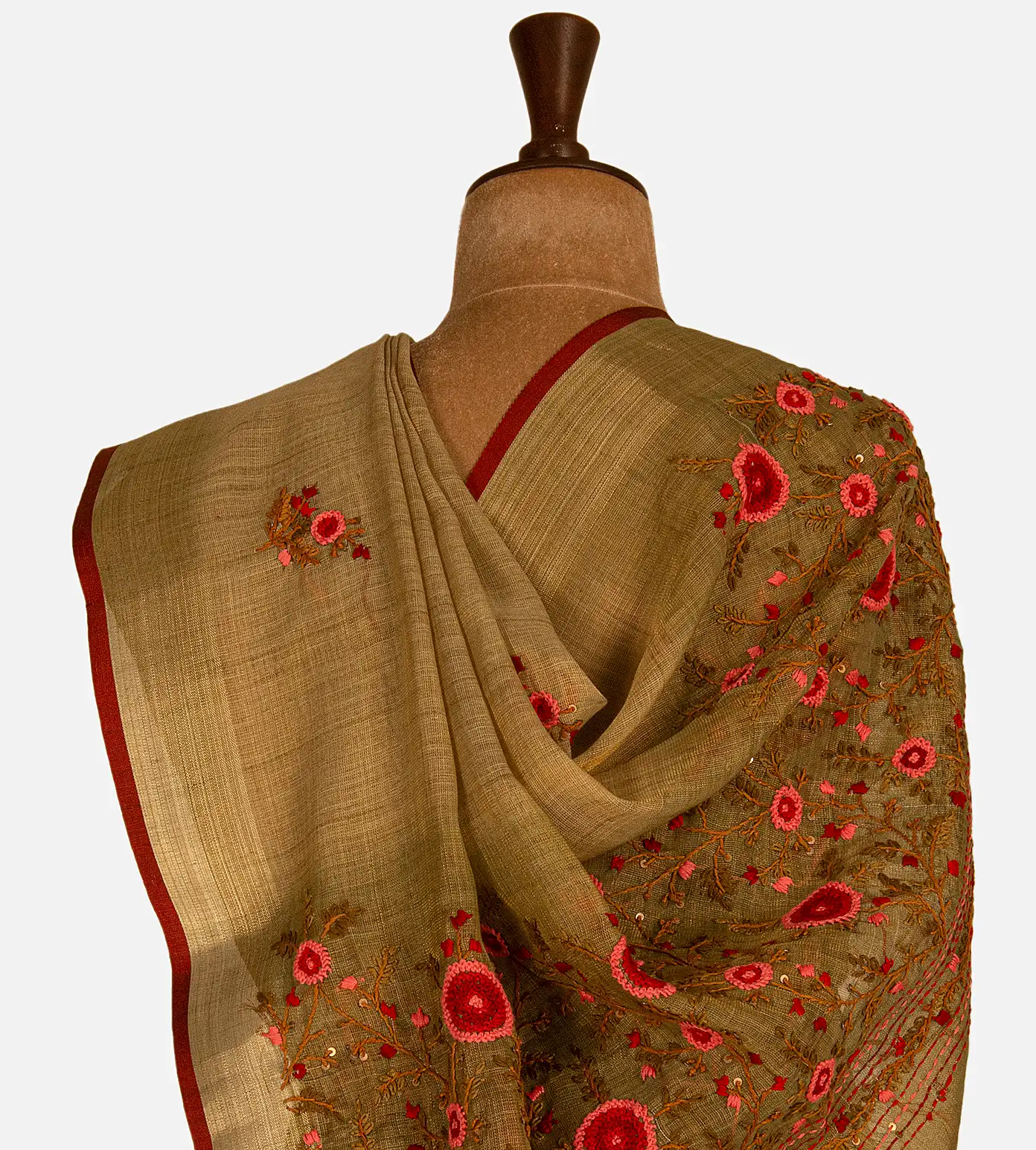 dark-beige-linen-saree-d10132147-c