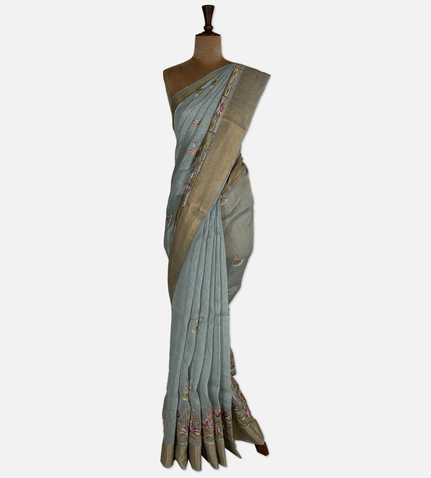 pastel-blue-linen-saree-d09125554-b