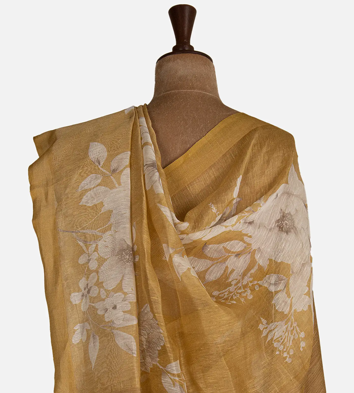 yellow-linen-saree-d06110974-c