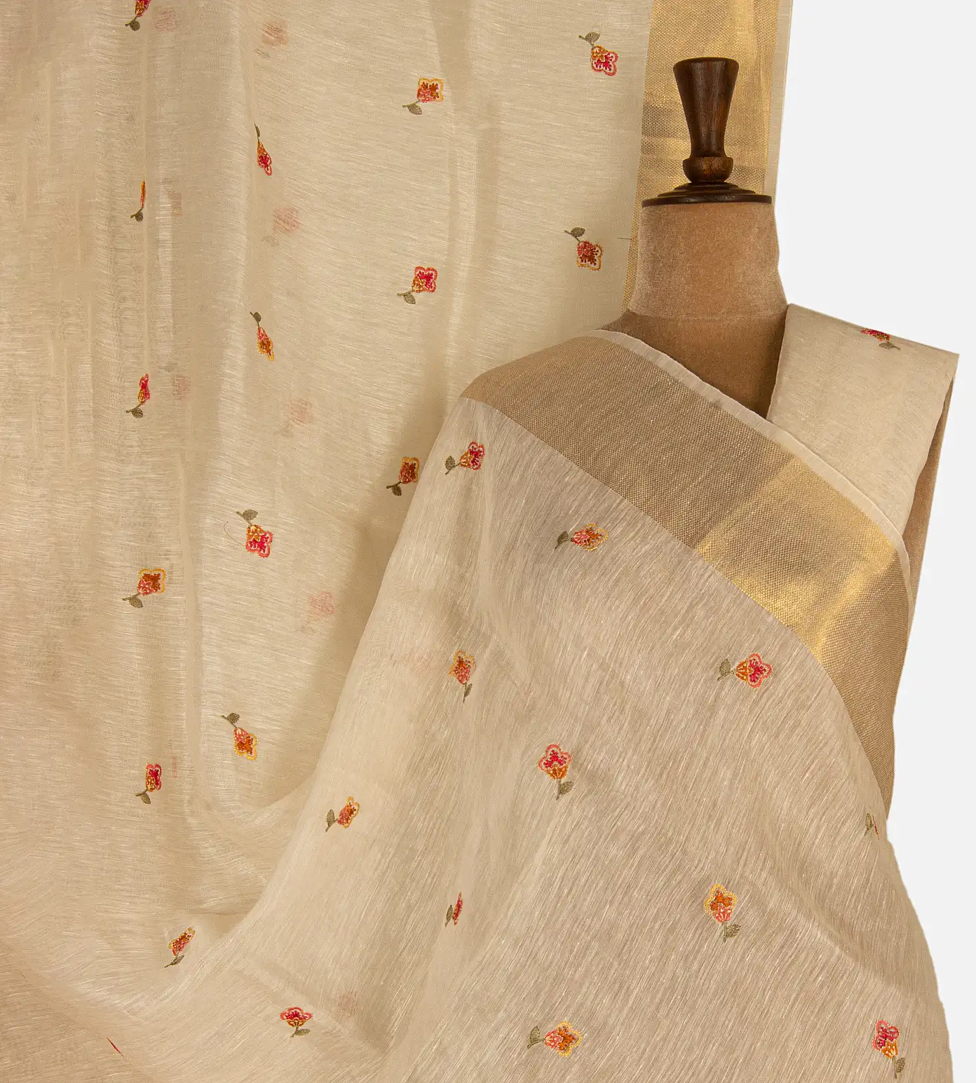 off-white-linen-saree-d07114477-a