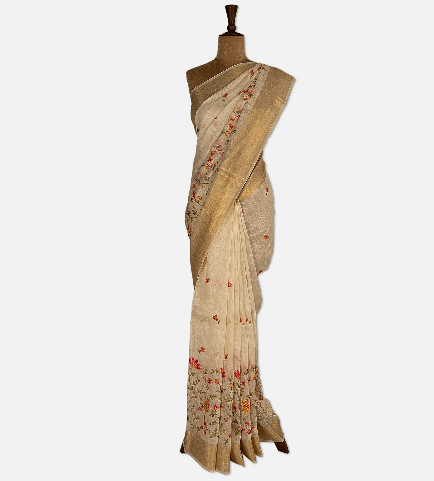 off-white-linen-saree-d07114477-b
