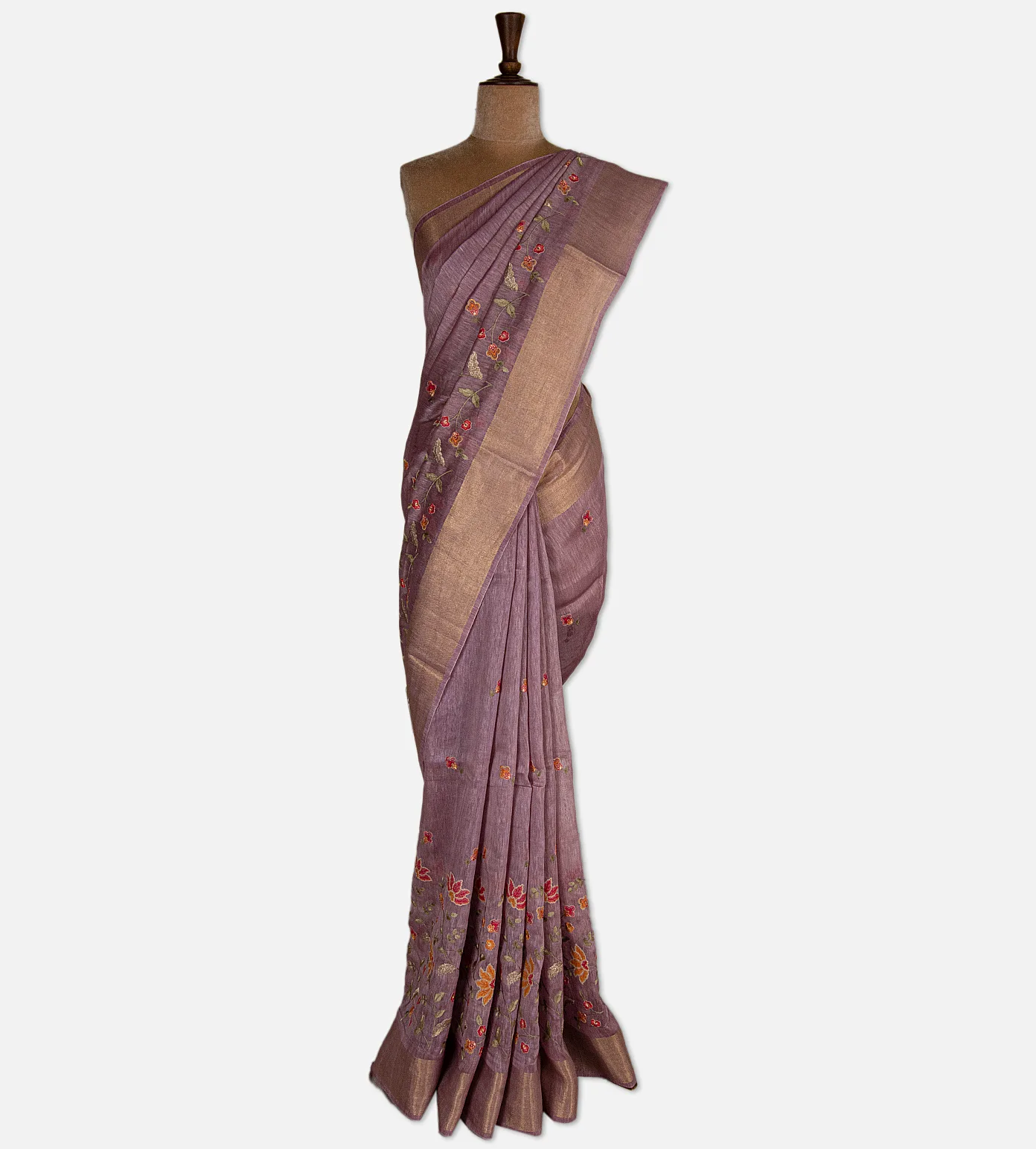 onion-pink-linen-saree-d09125544-b
