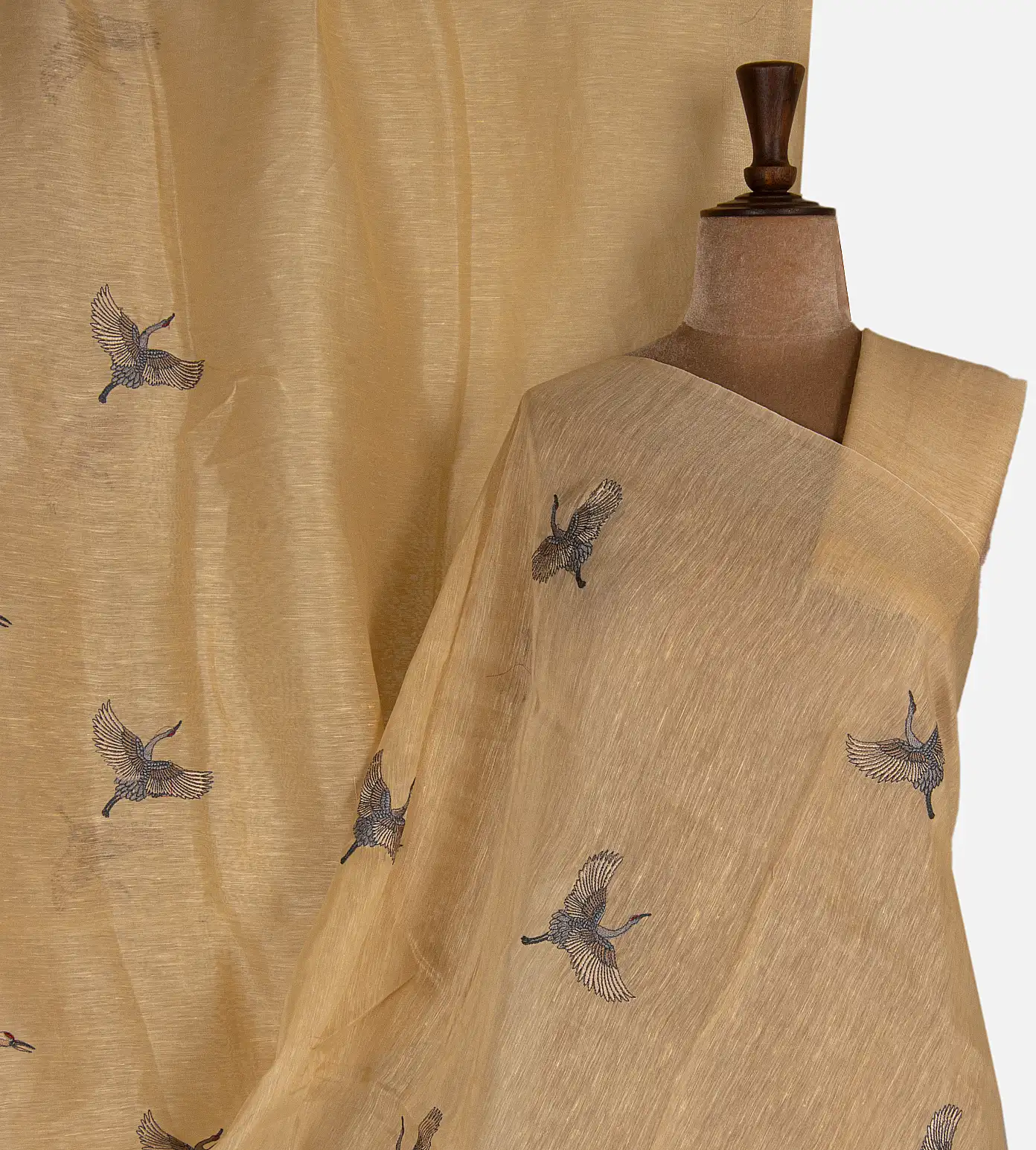 beige-linen-saree-d05105540-a
