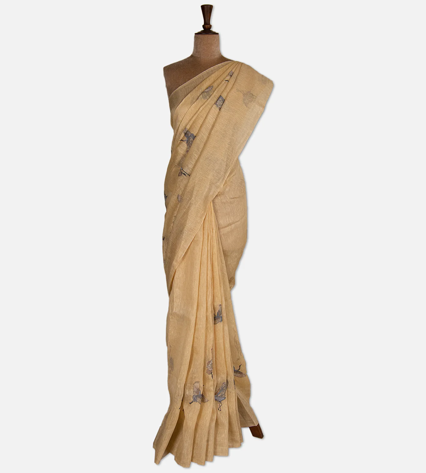 beige-linen-saree-d05105540-b