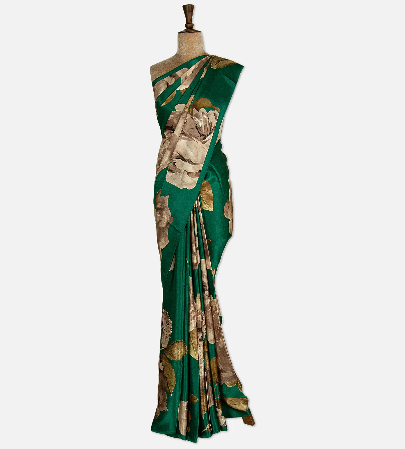 green-satin-crepe-saree-d11134973-b