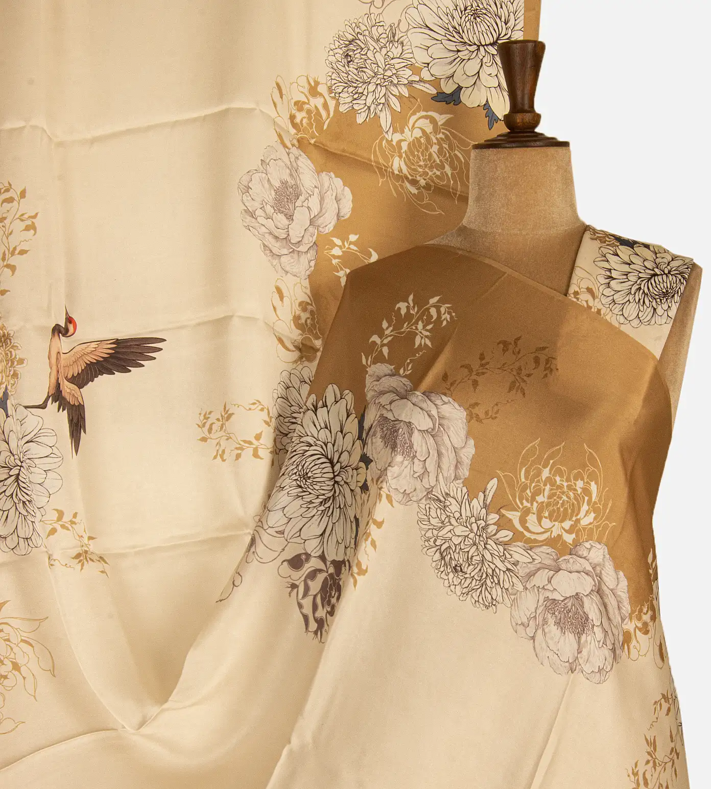 light-beige-satin-crepe-saree-d11134983-a