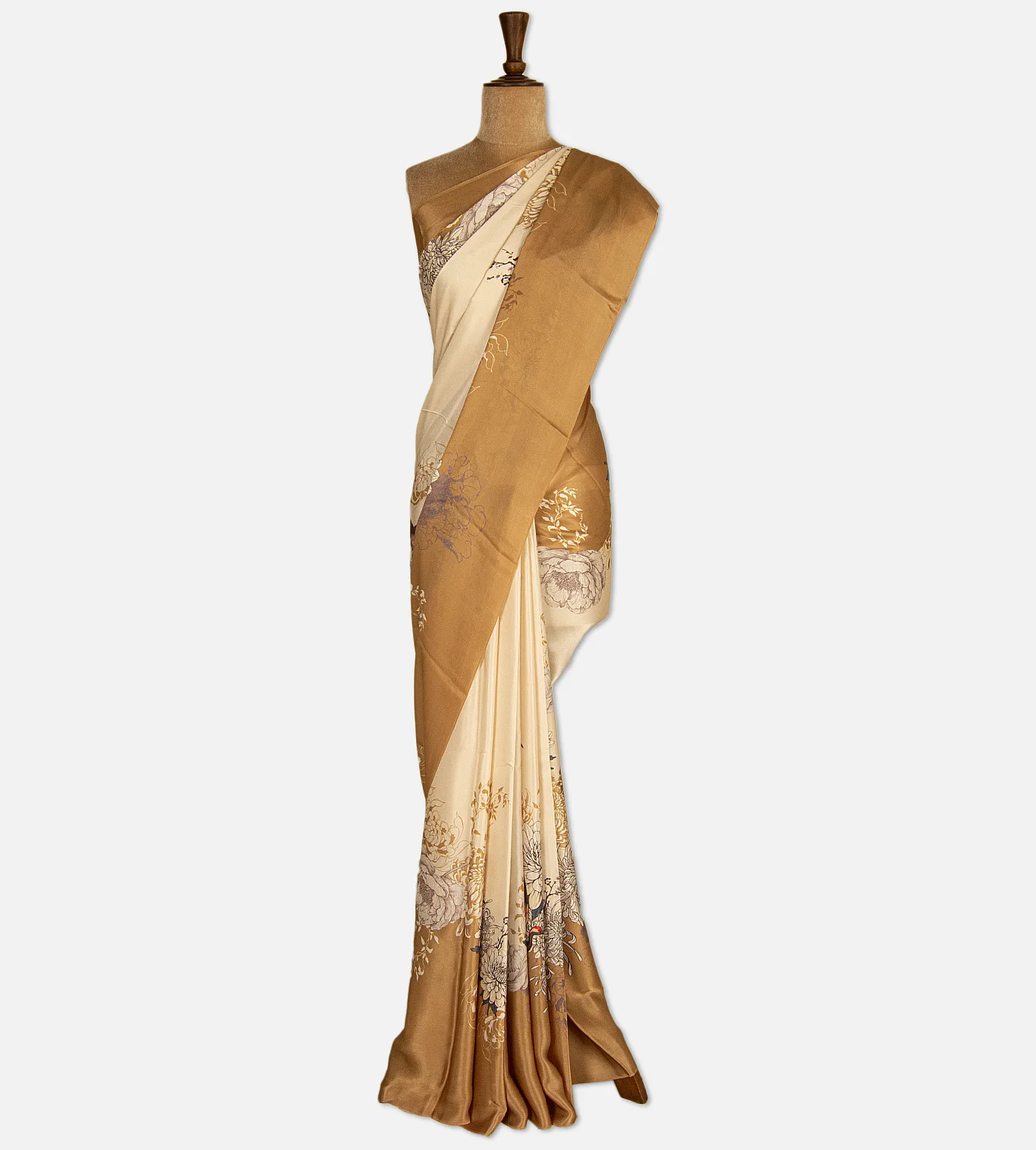 light-beige-satin-crepe-saree-d11134983-b