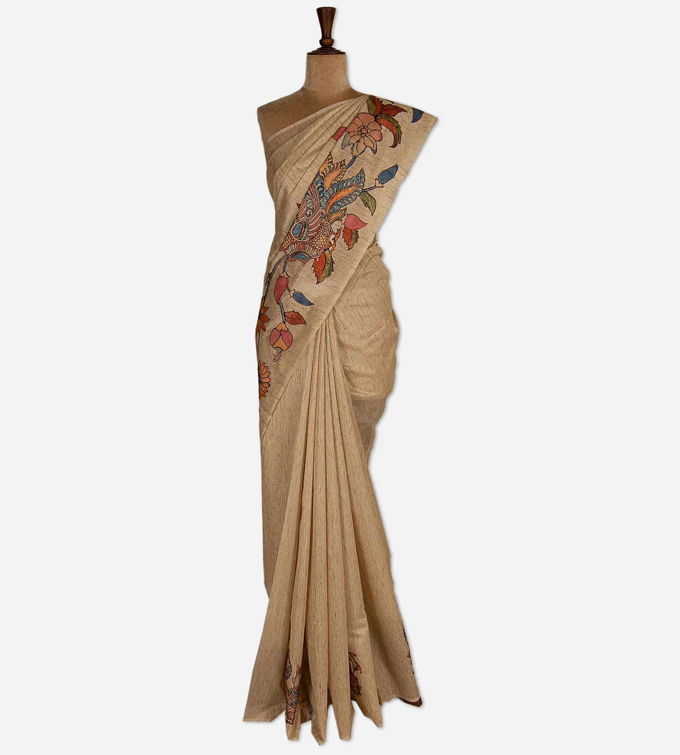 beige-semi-tussar-saree-d11135328-b