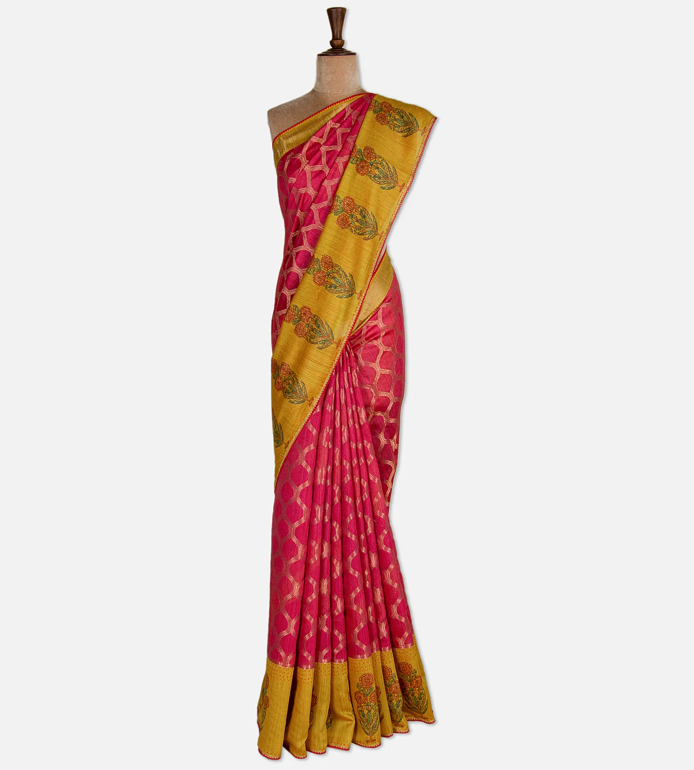 pink-tussar-saree-d09128745-b