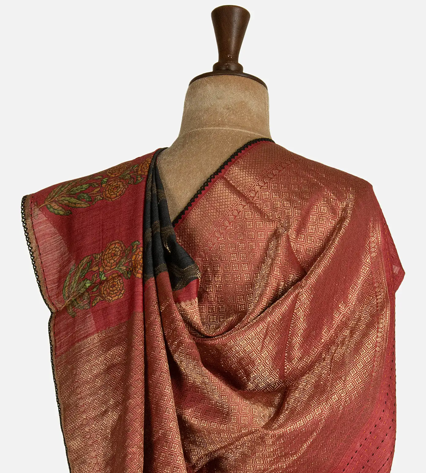 black-tussar-saree-d09128741-c