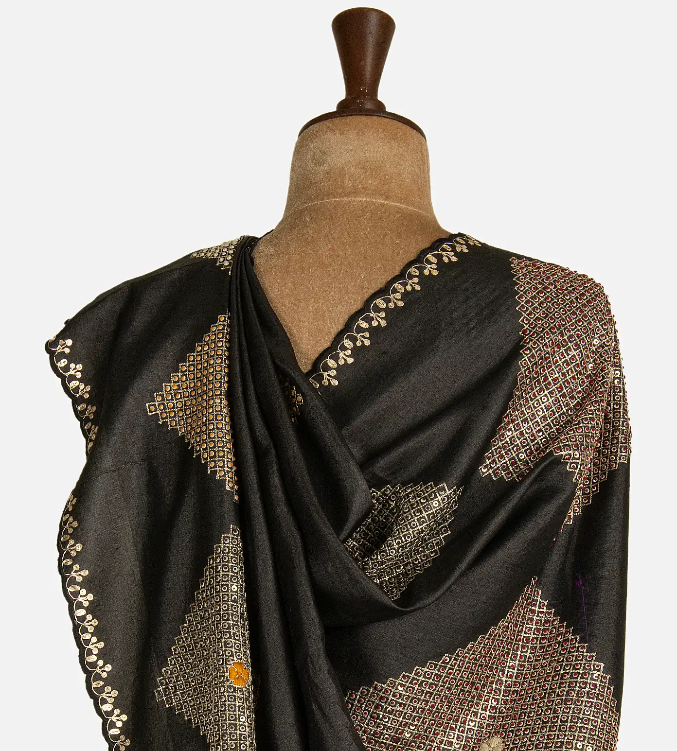 black-tussar-saree-d07114400-c