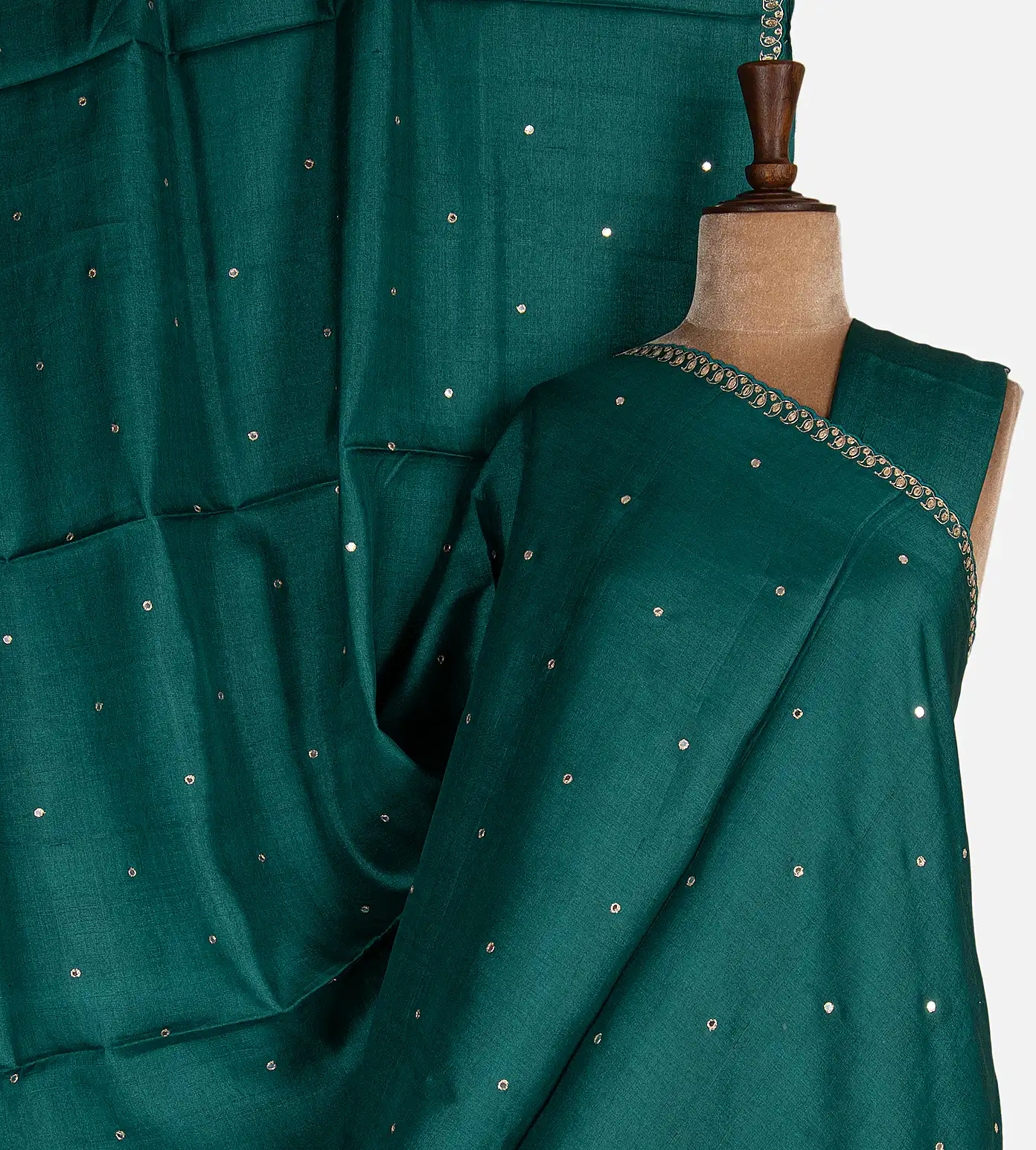 emerald-green-tussar-saree-d0293087-a
