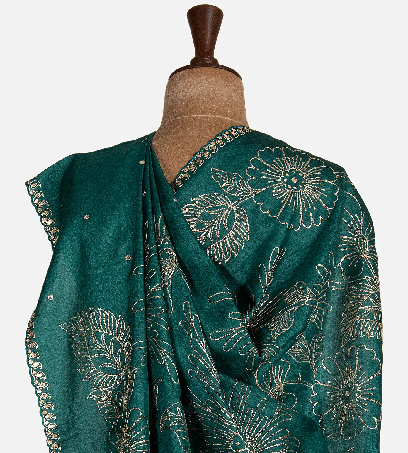 emerald-green-tussar-saree-d0293087-c