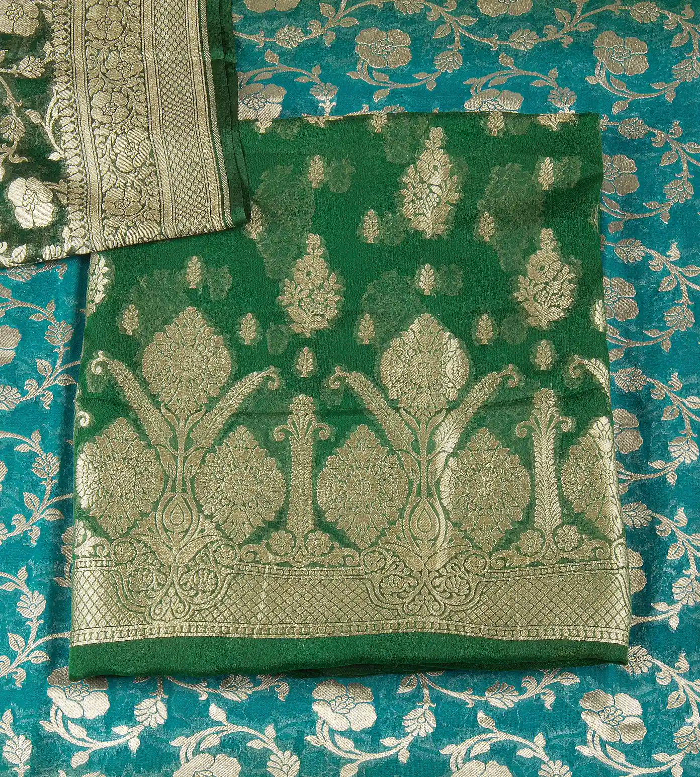 green-banarasi-georgette-salwar-d10130813-a