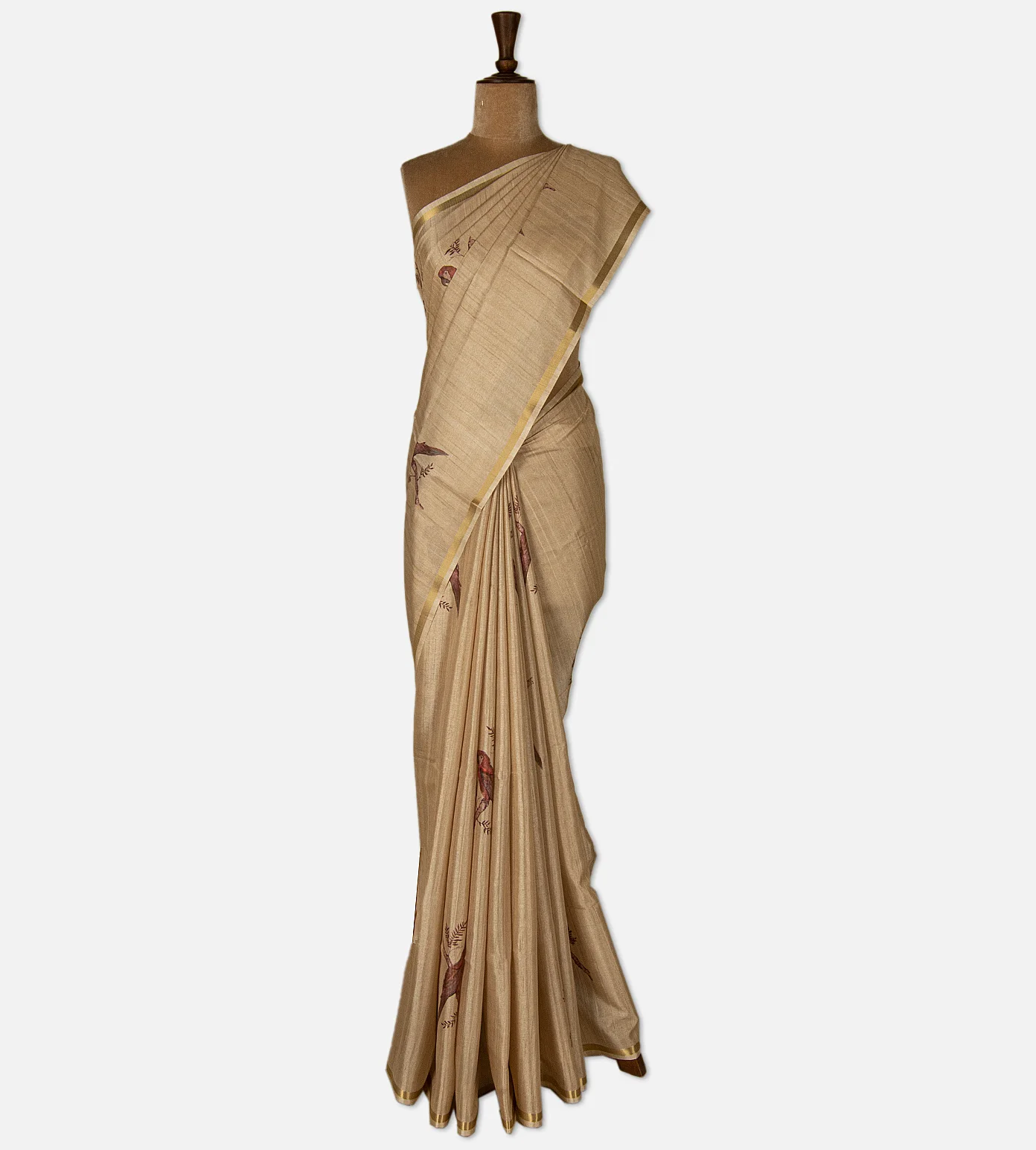 beige-semi-tussar-saree-d10133507-b