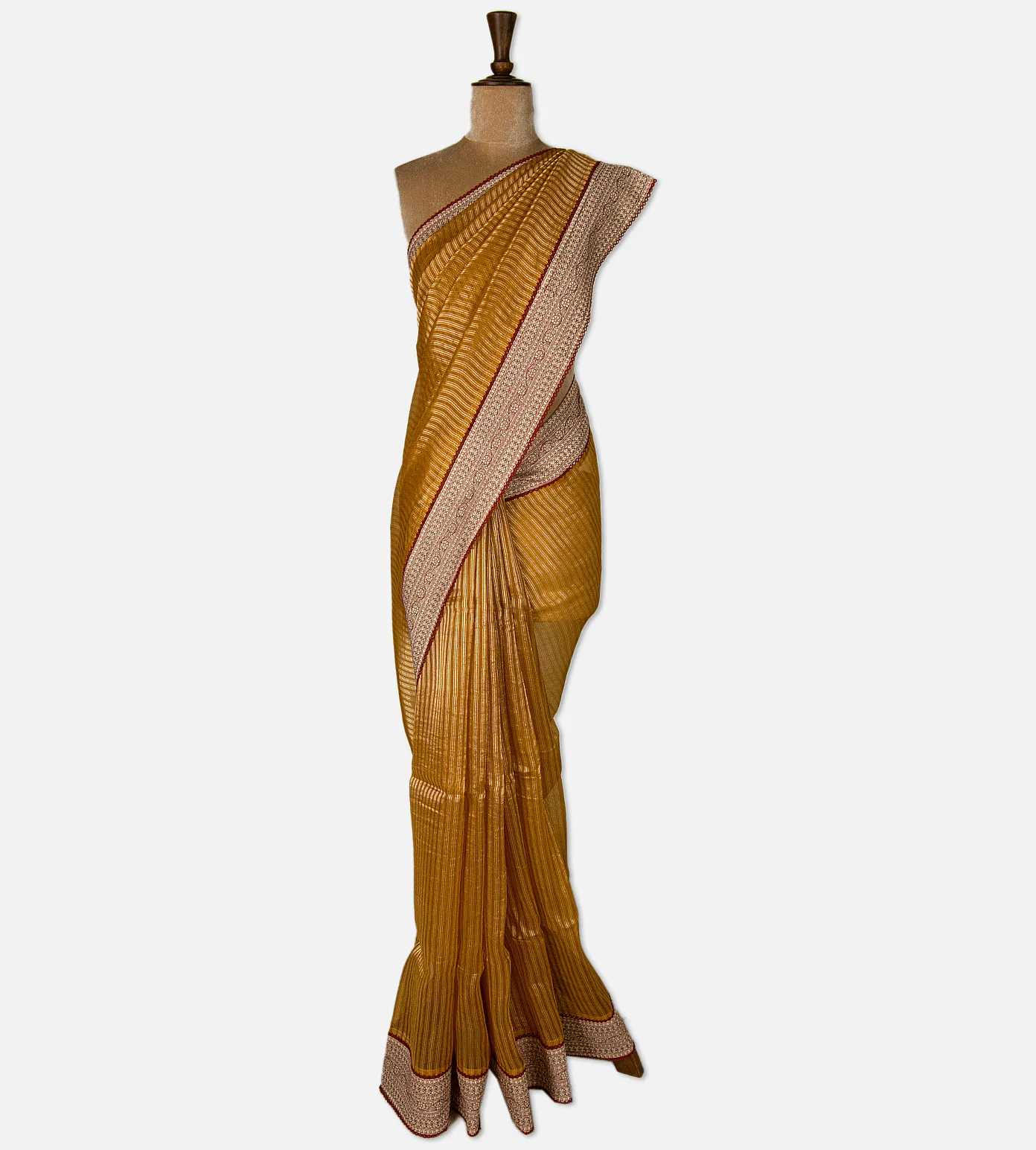 yellow-tussar-with-organza-saree-d11136861-b