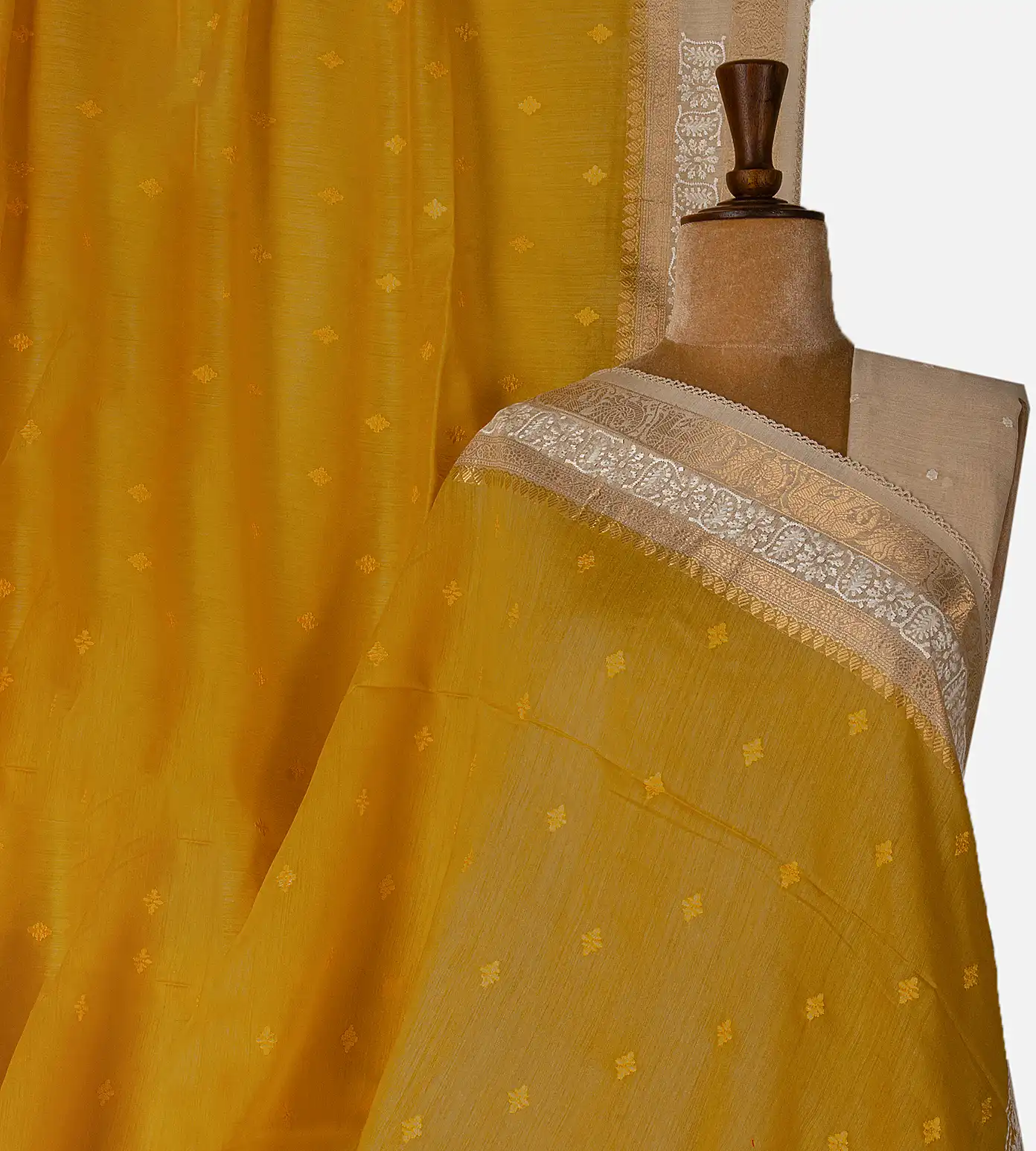 yellow-tussar-saree-d11137214-a