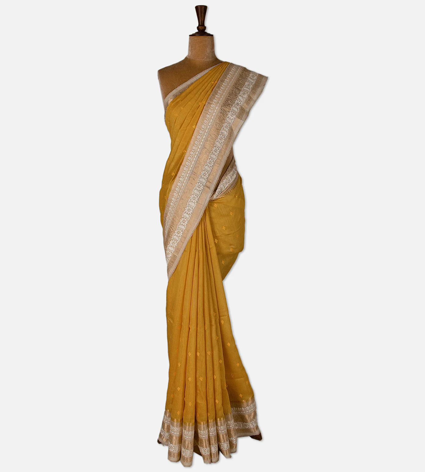 yellow-tussar-saree-d11137214-b