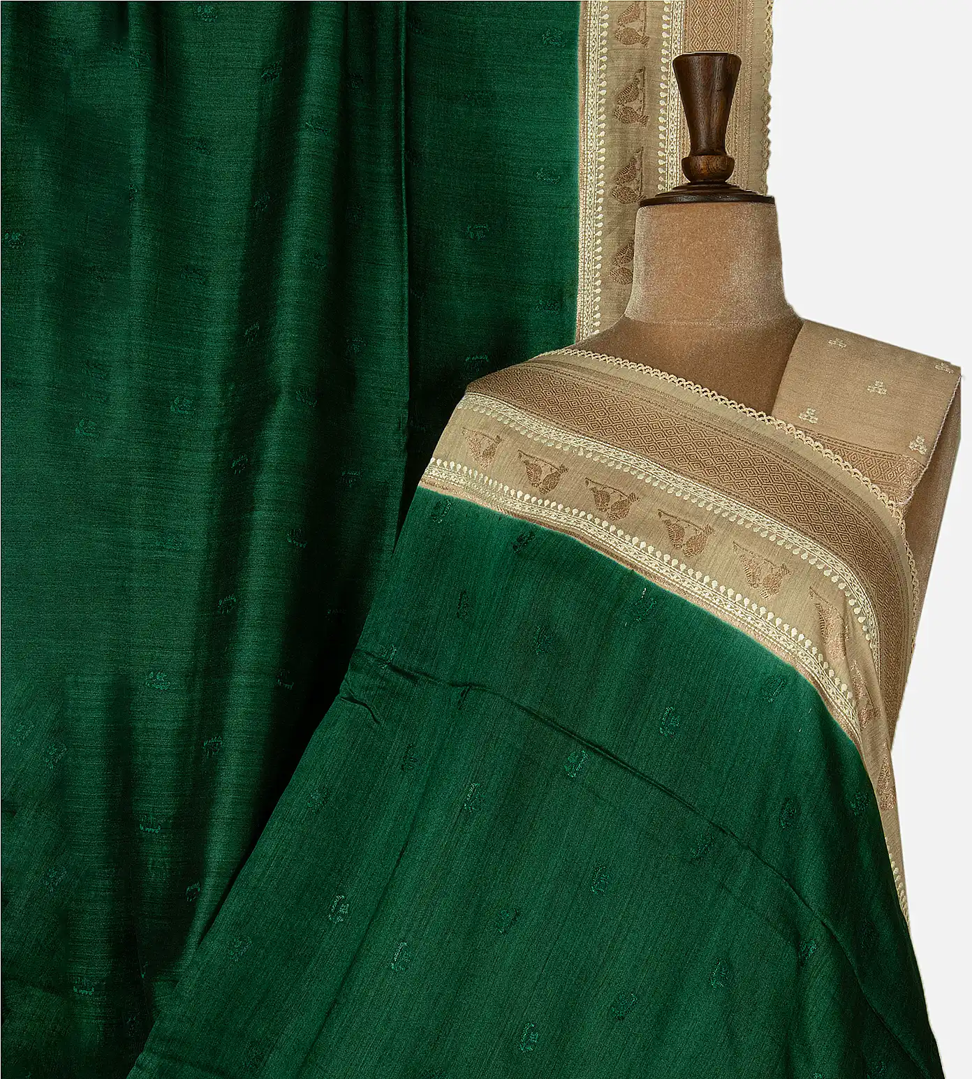 green-tussar-saree-d11136541-a