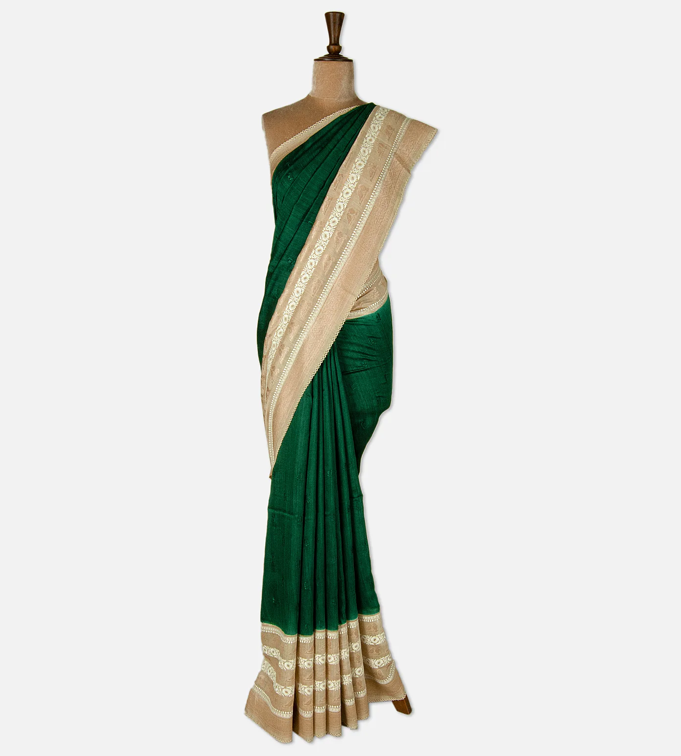 green-tussar-saree-d11136541-b
