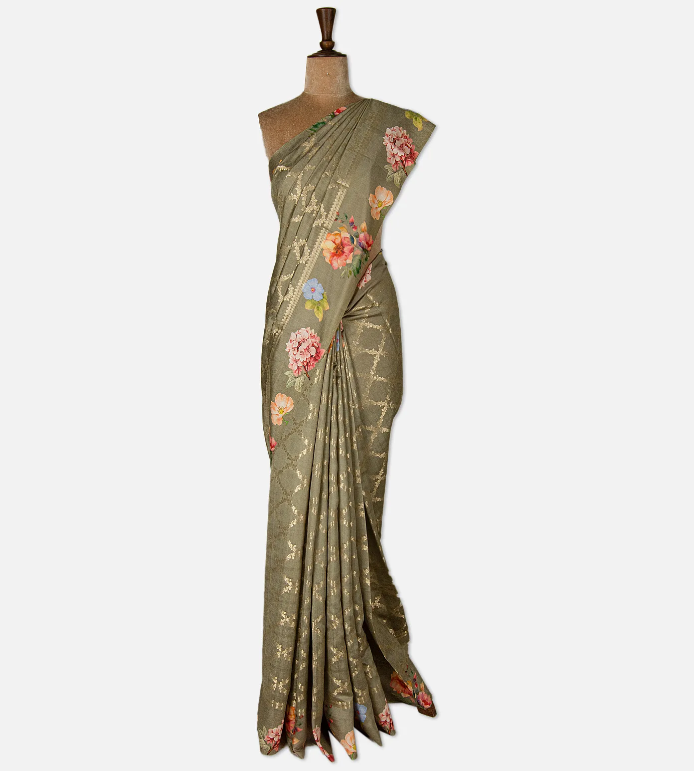 olive-green-chaniya-silk-saree-d08117308-b