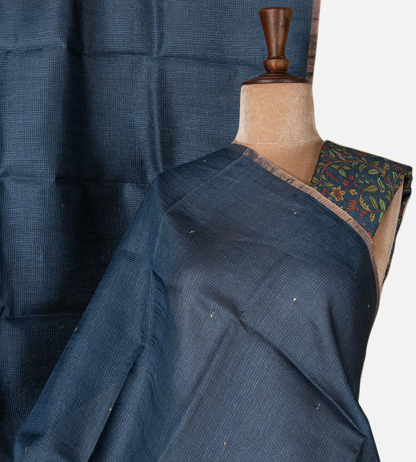 blue-tussar-saree-d10133297-a