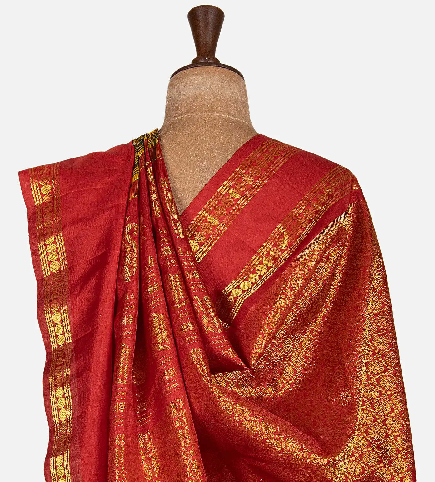 green-and-yellow-gadwal-silk-saree-d10133515-c