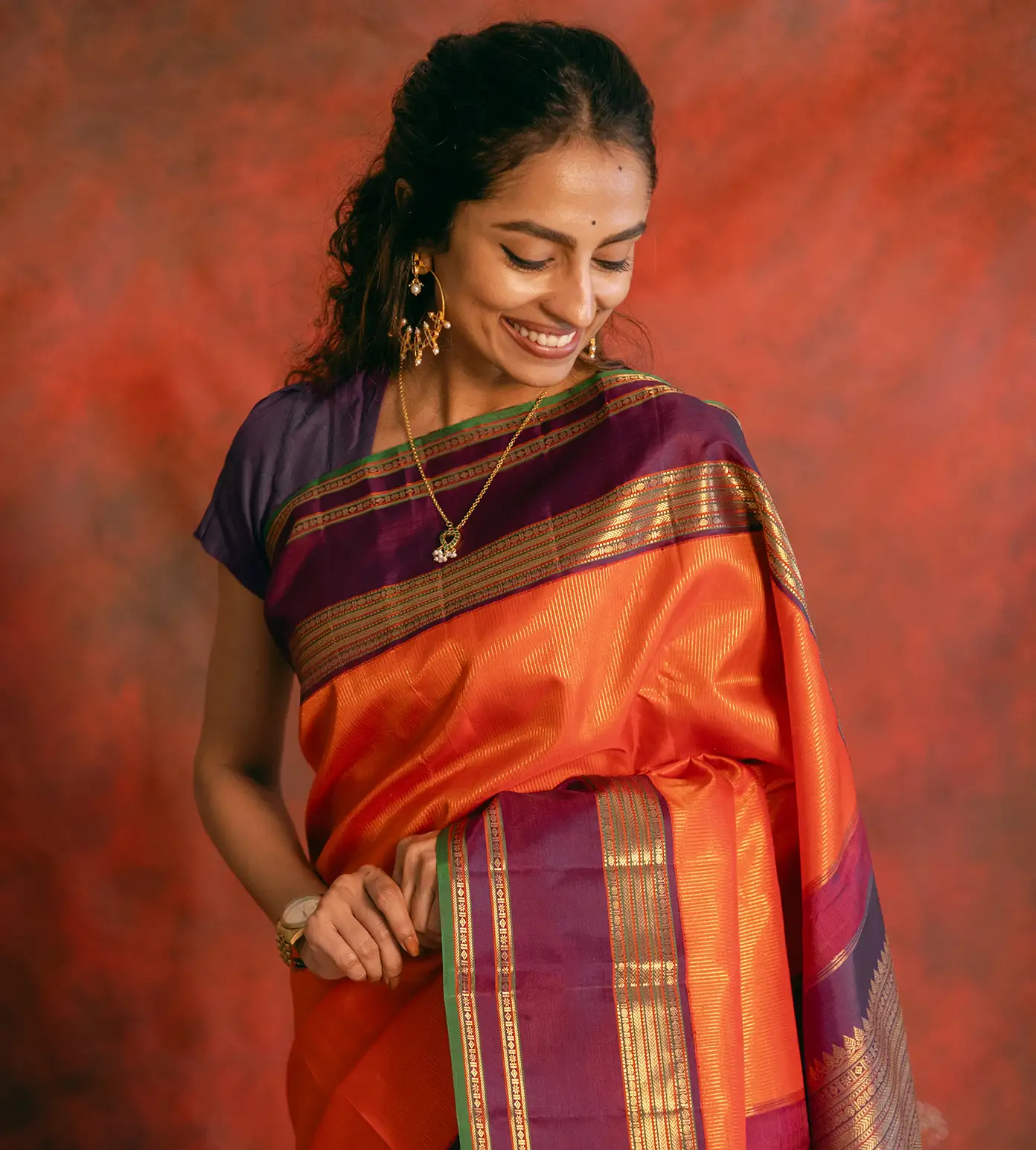 orange-kanchipuram-silk-saree-d08120328-a