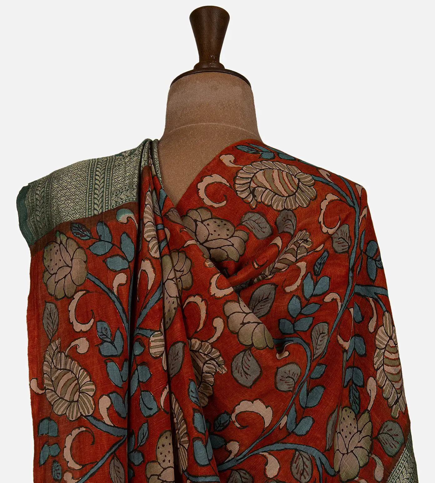 blue-banaras-linen-georgette-saree-d0292472-c