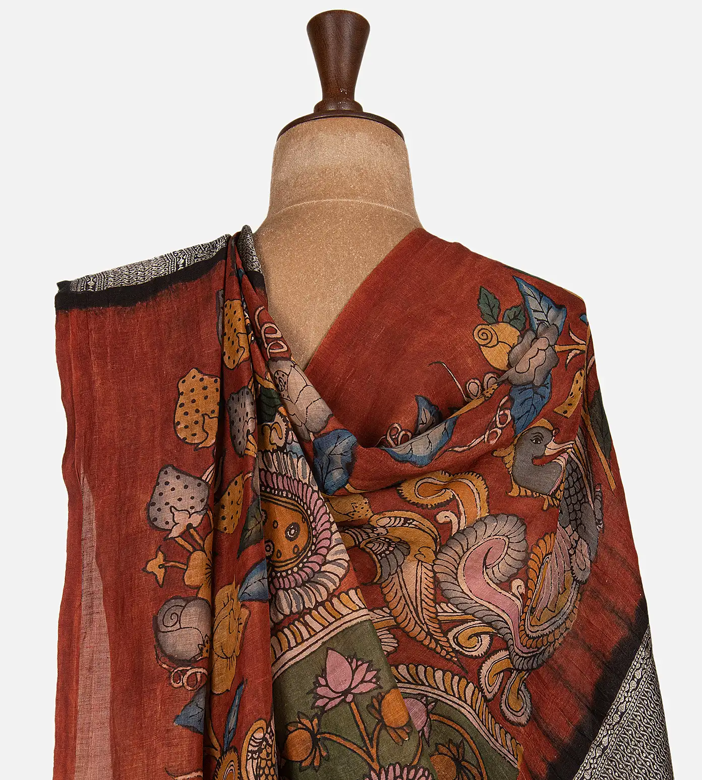 black-banarai-linen-georgette-saree-d0292466-c