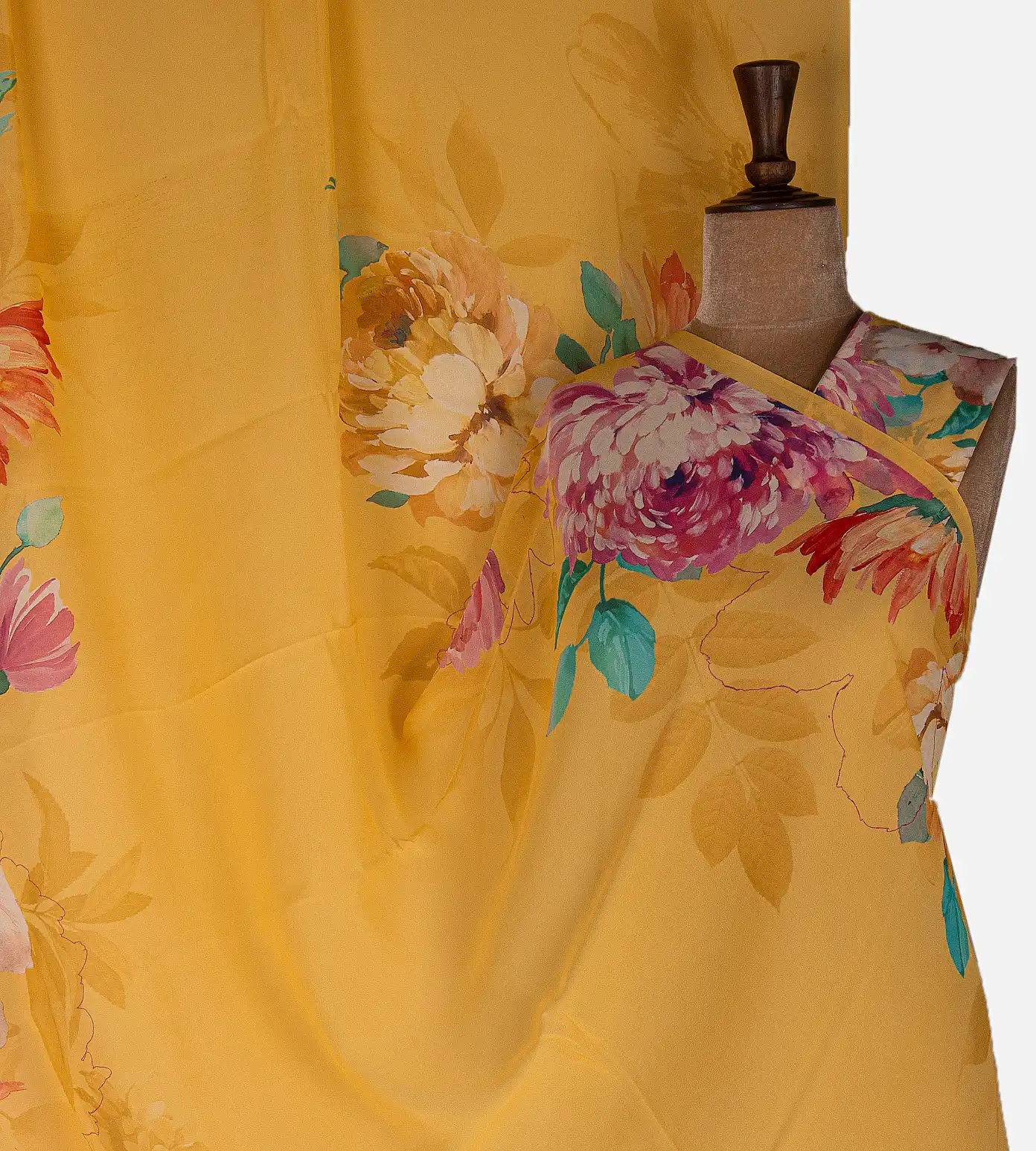 yellow-crepe-saree-d11139525-a