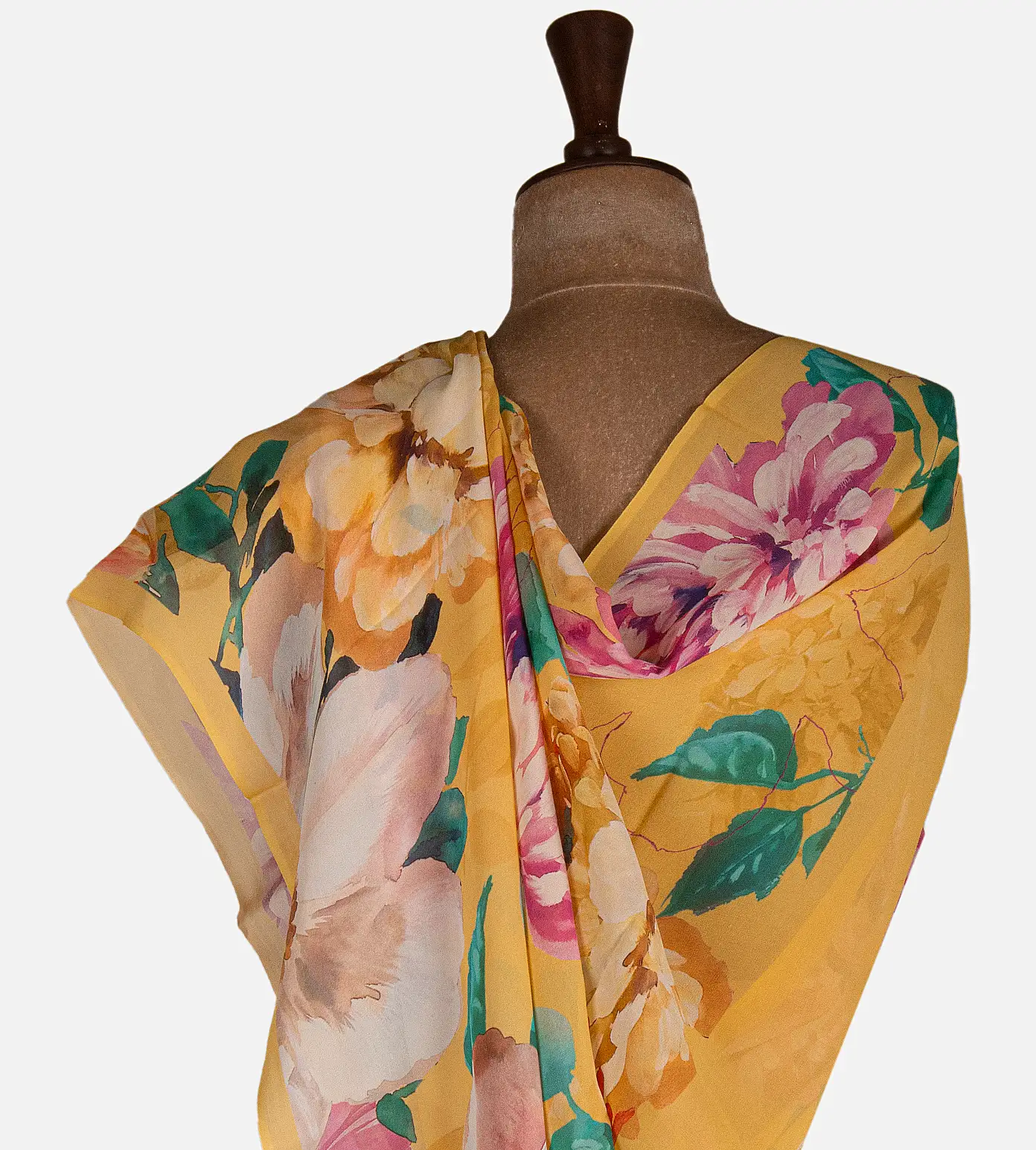 yellow-crepe-saree-d11139525-c