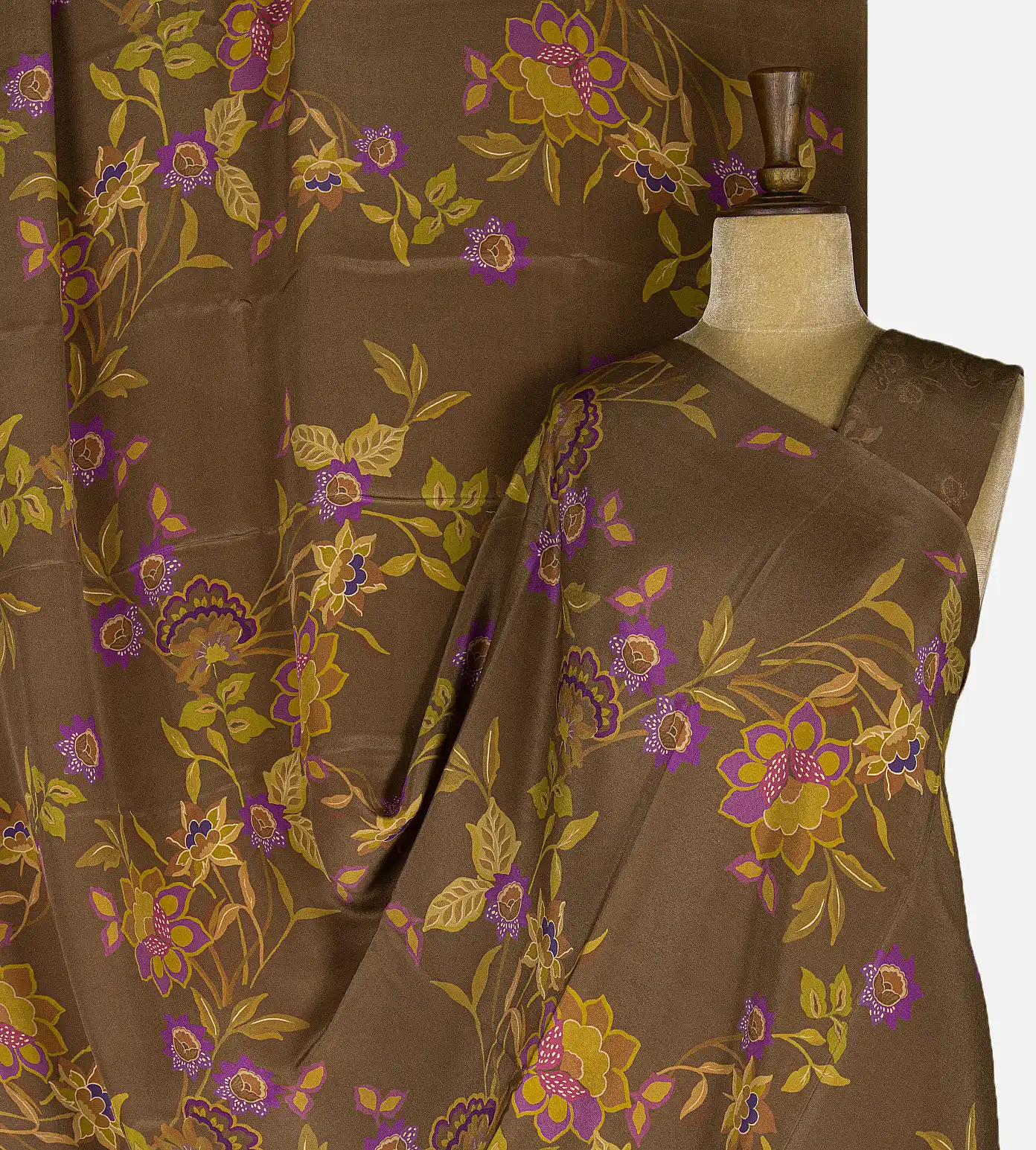 brown-crepe-saree-d11139538-a