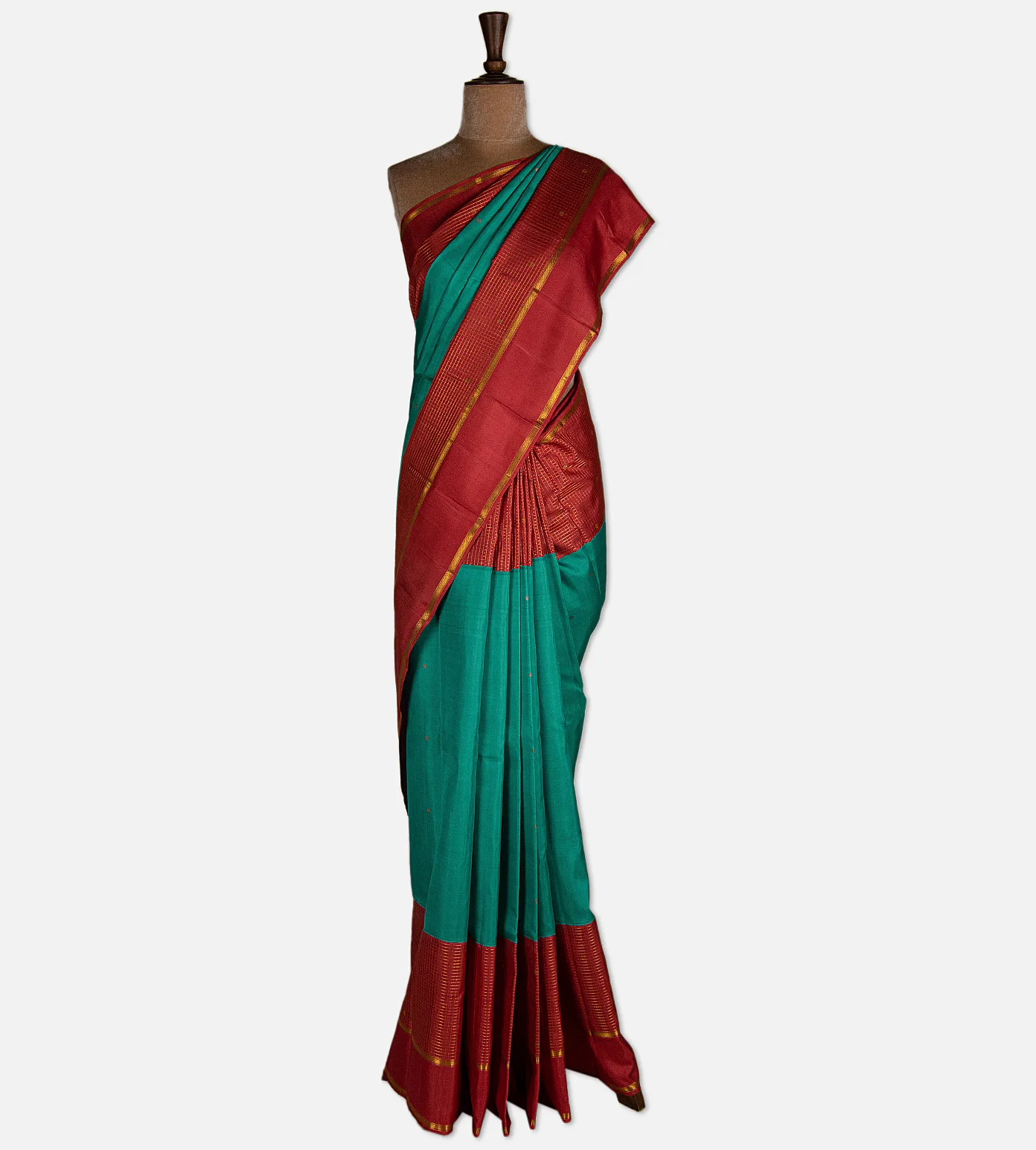 deep-teal-kanchipuram-silk-saree-d09124900-b