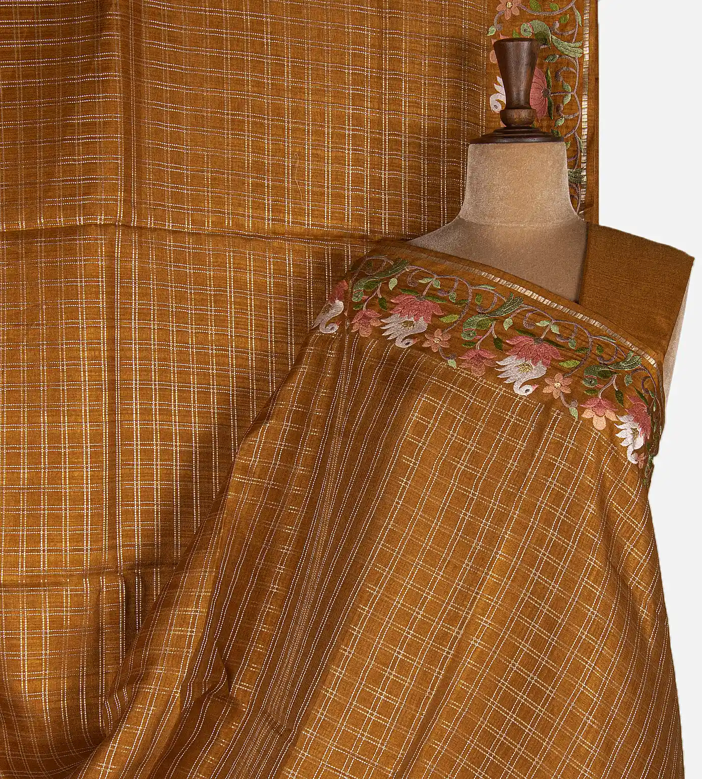 brown-semi-tussar-saree-d12141888-a