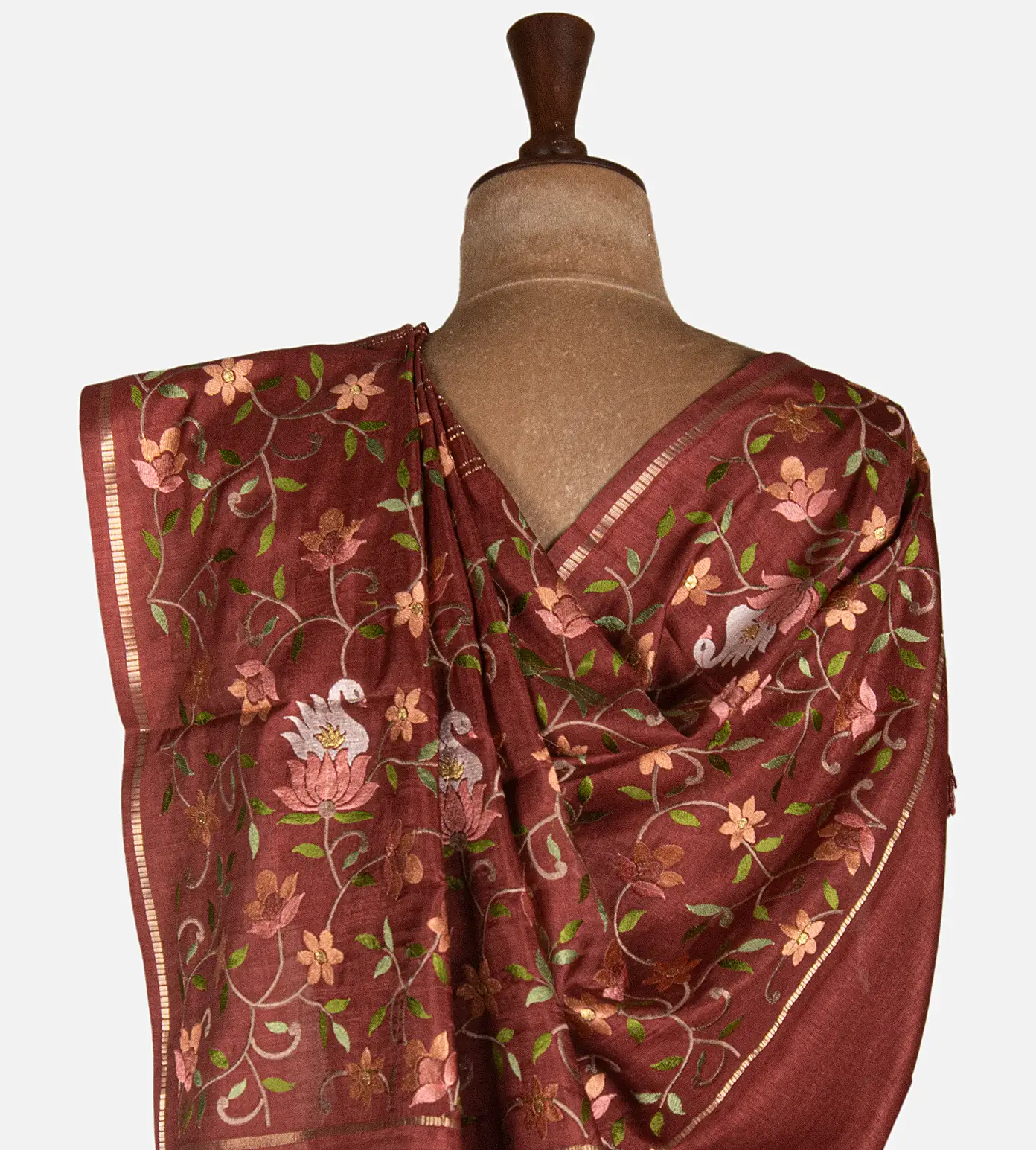 maroon-semi-tussar-saree-d12141886-c