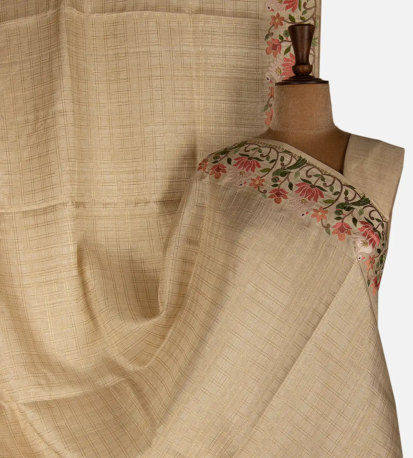 beige-semi-tussar-saree-d12141883-a