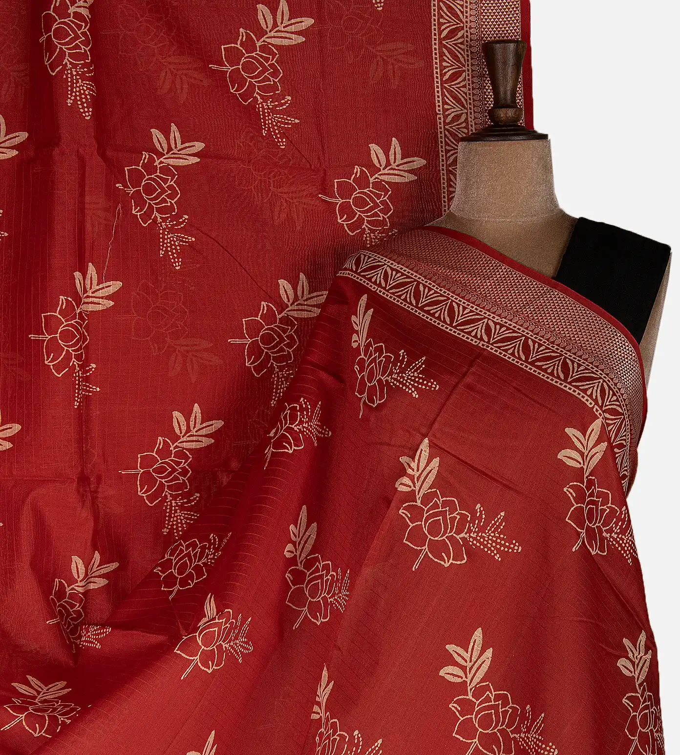 red-chanderi-cotton-saree-d11135109-a