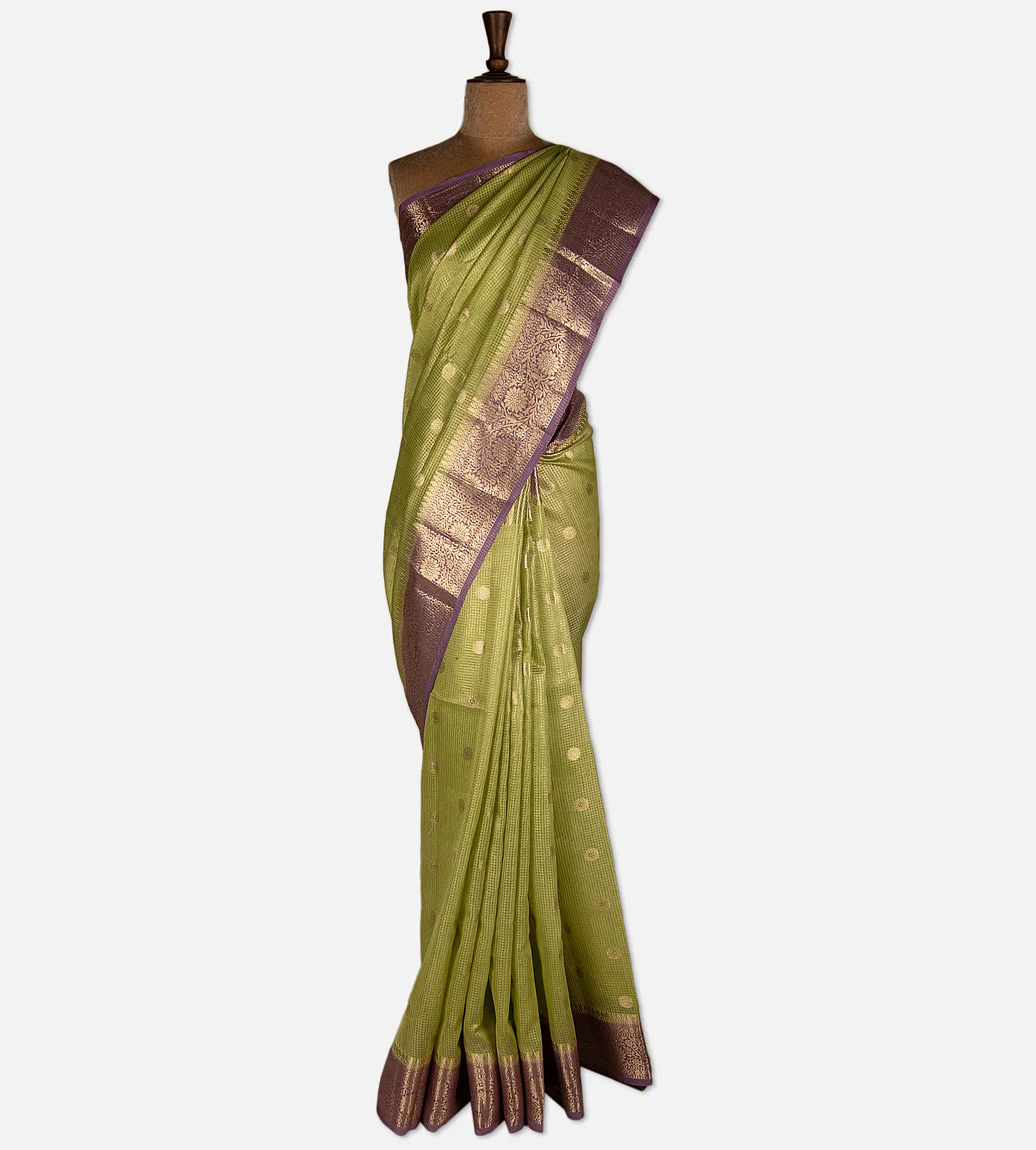 green-chanderi-cotton-saree-d12141257-b