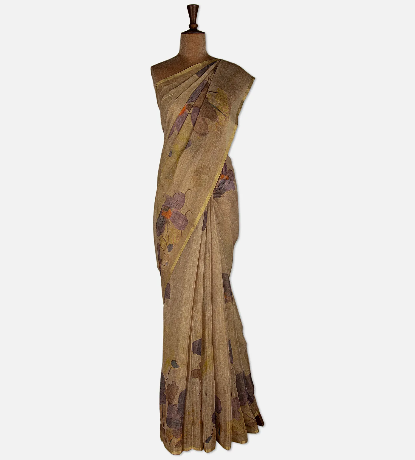 beige-tissue-semi-tussar-saree-d12141963-b