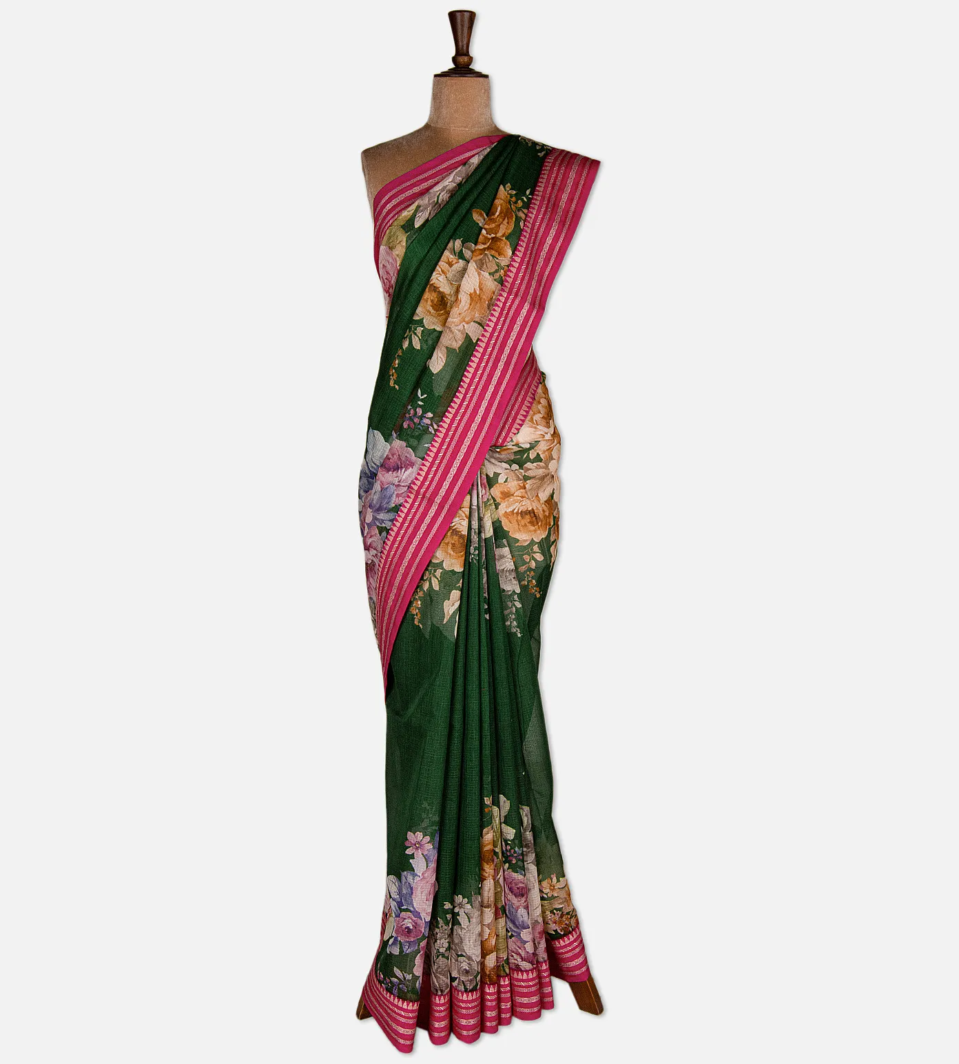 green-kota-cotton-saree-d09127646-b