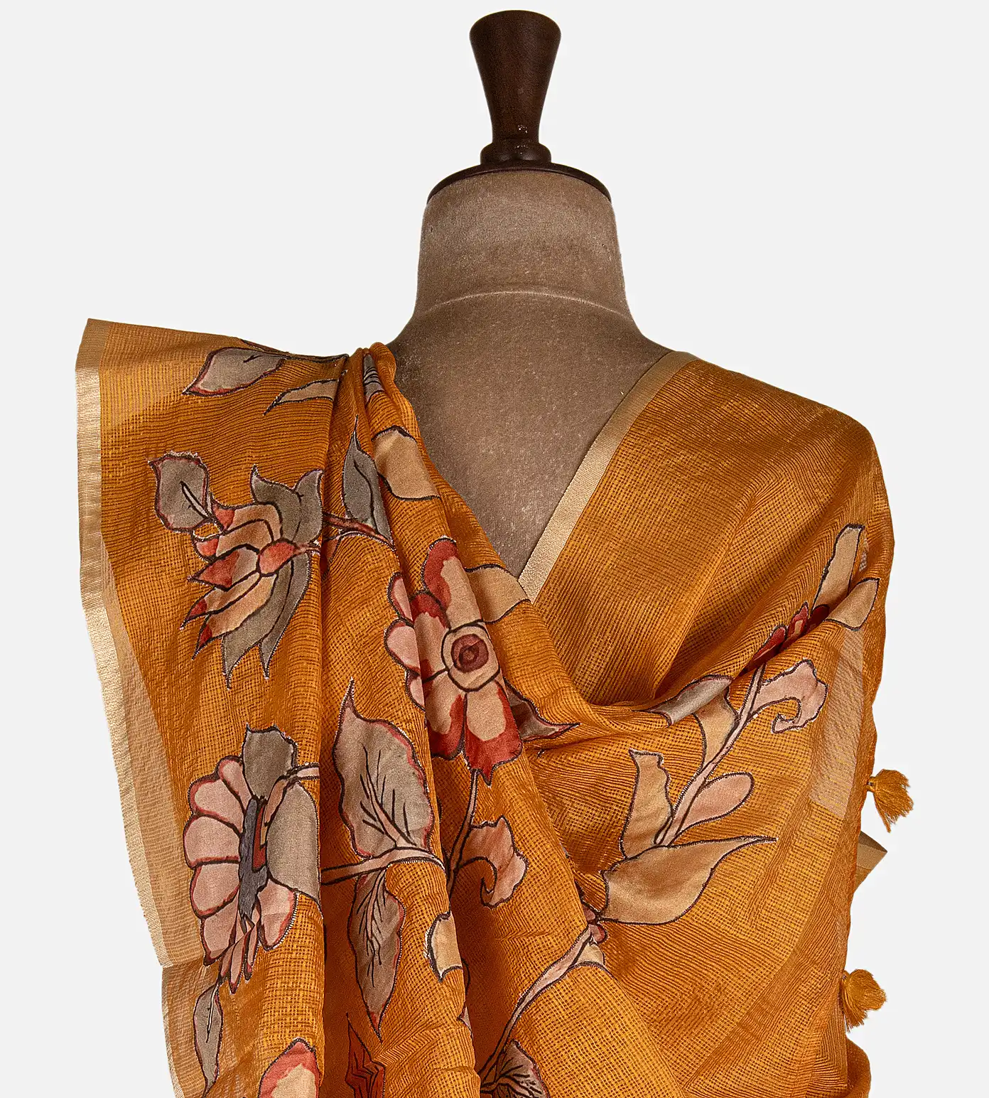 tangerine-yellow-kota-cotton-saree-d12140759-c